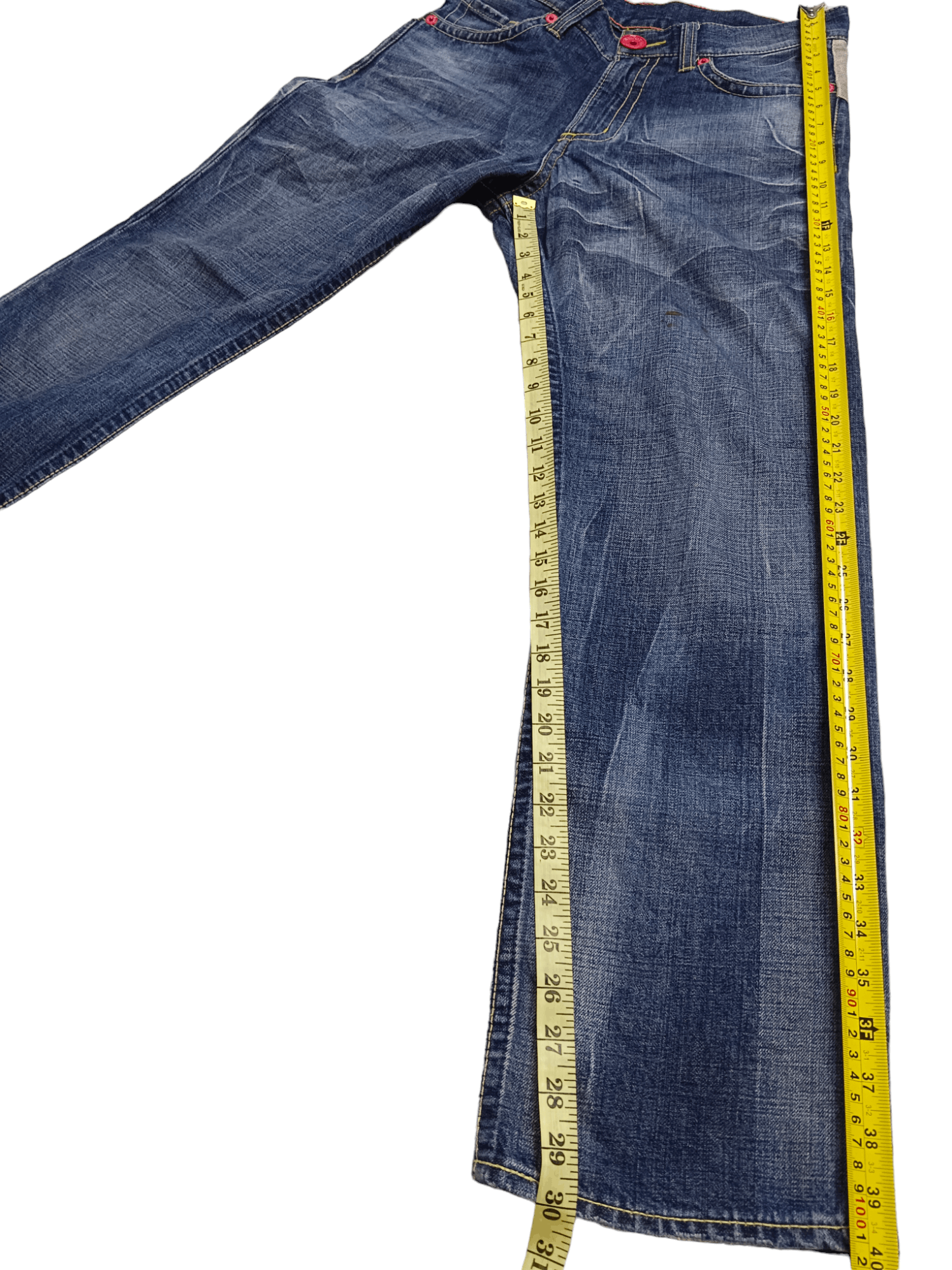 Japanese Brand Co&Lu Big Logo Denim Size US 29 - 7 Thumbnail
