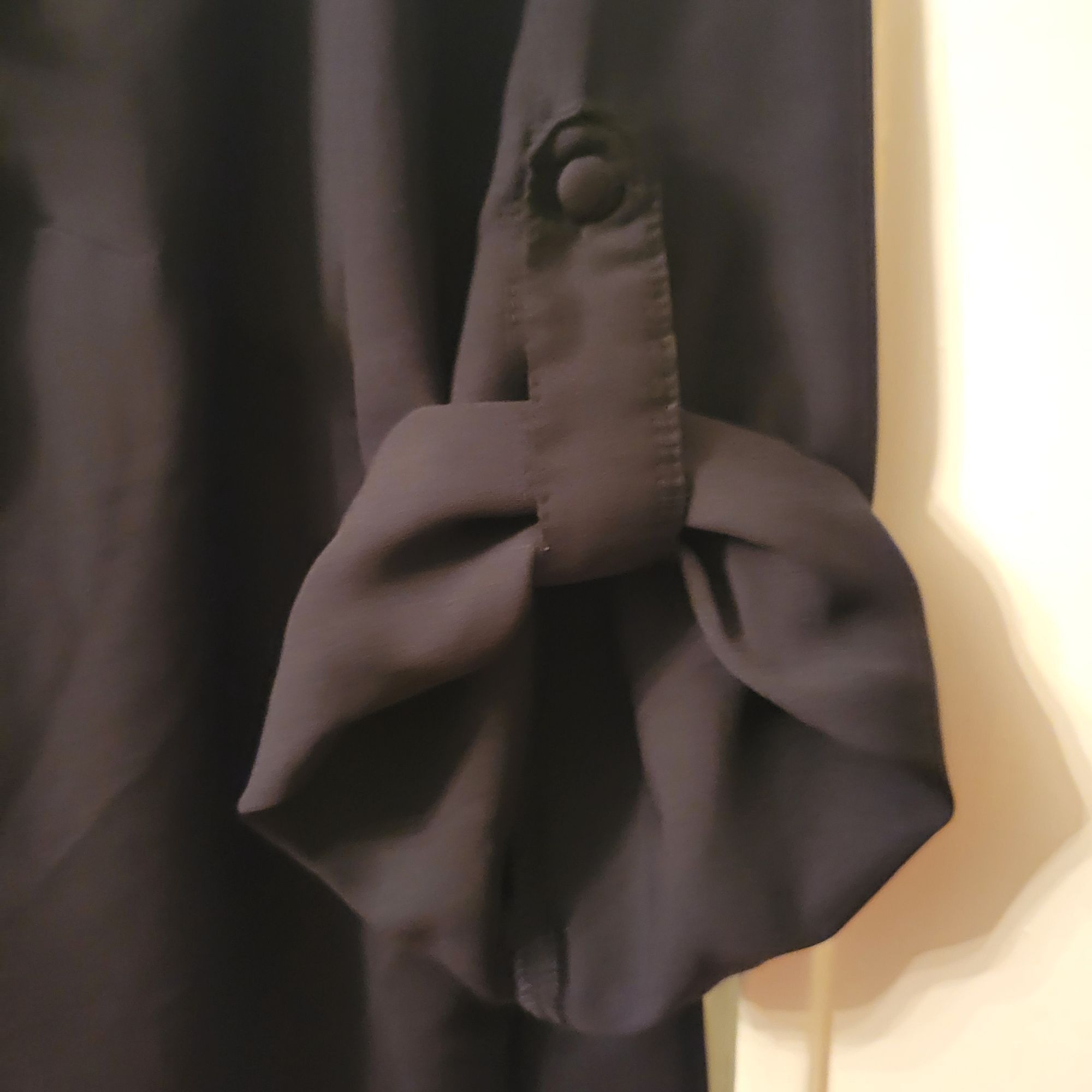 Torrid Torrid 1X Black V Neck Blouse Roll Tab Sleeves Sheer Top Poc Size XXL / US 16-18 / IT 52-54 - 3 Thumbnail