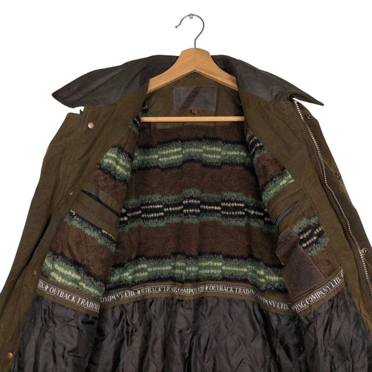 Vintage 🔥VINTAGE WAX JACKET HUNTING SURVIVAL MULTI POCKET UTBACK Size US M / EU 48-50 / 2 - 14 Thumbnail
