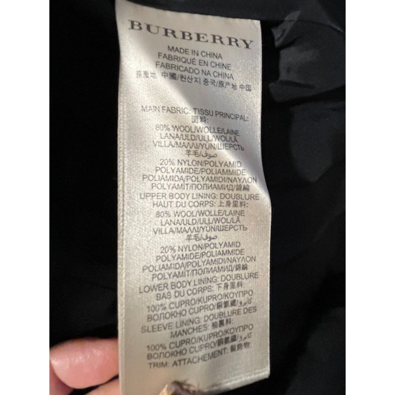 Burberry Burberry Brit Short Wool Pea Coat - US 2 (Fitted) Size XS / US 0-2 / IT 36-38 - 7 Thumbnail