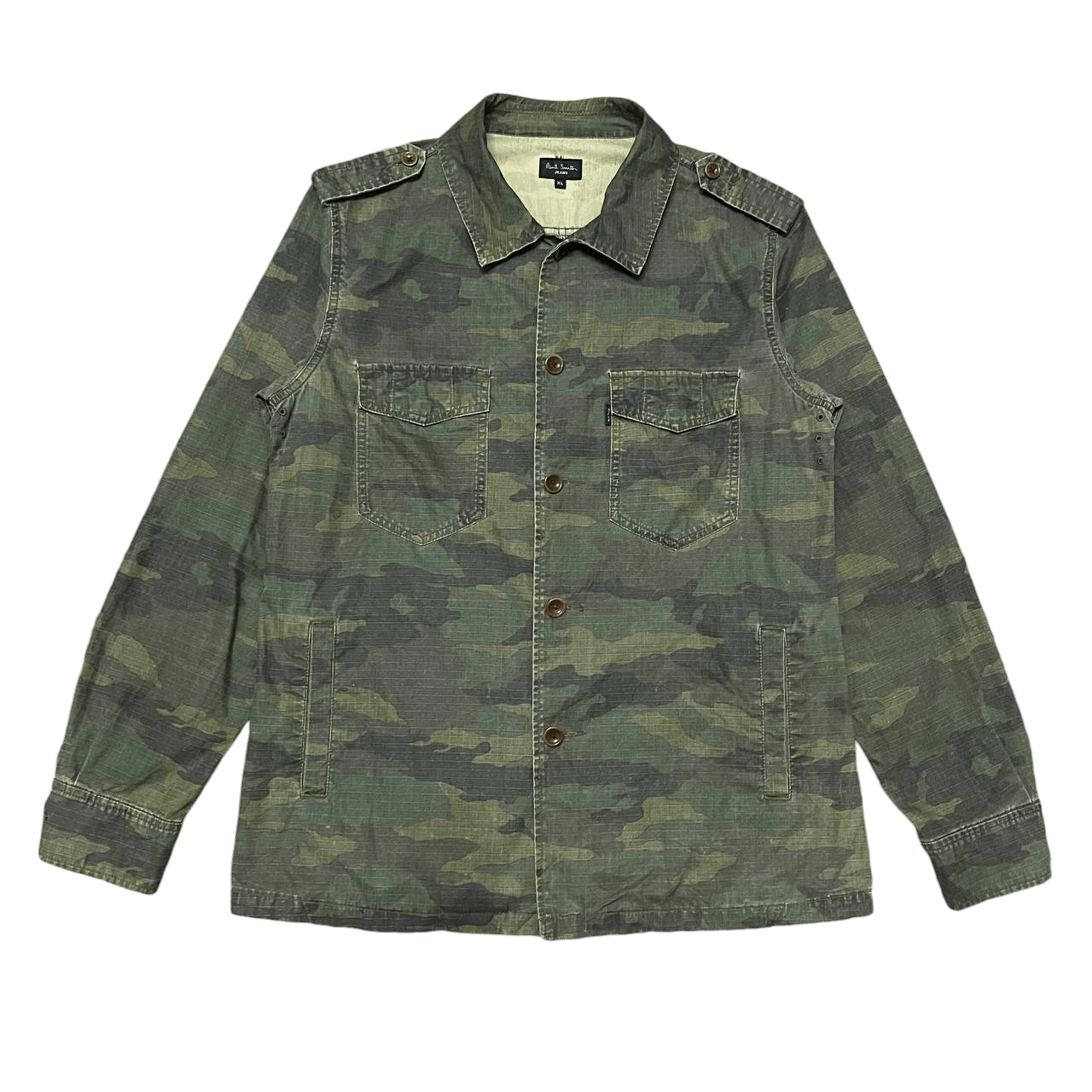 Paul Smith Vintage Paul Smith Jeans Army Camouflage Jacket Size US XL / EU 56 / 4 - 1 Thumbnail