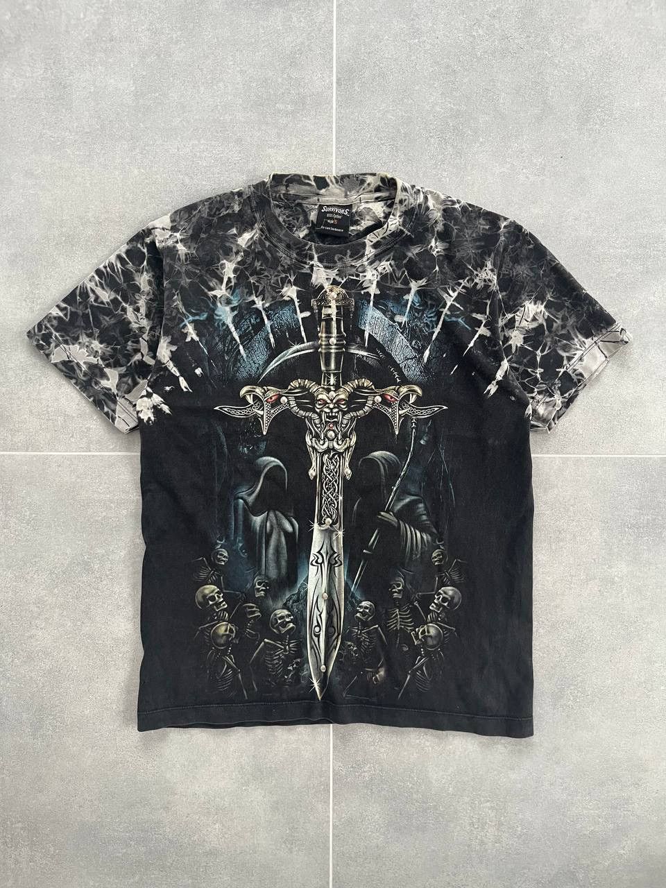 Vintage Vintage Tribal Tattoo Studded Tee Size US S / EU 44-46 / 1 - 1 Thumbnail