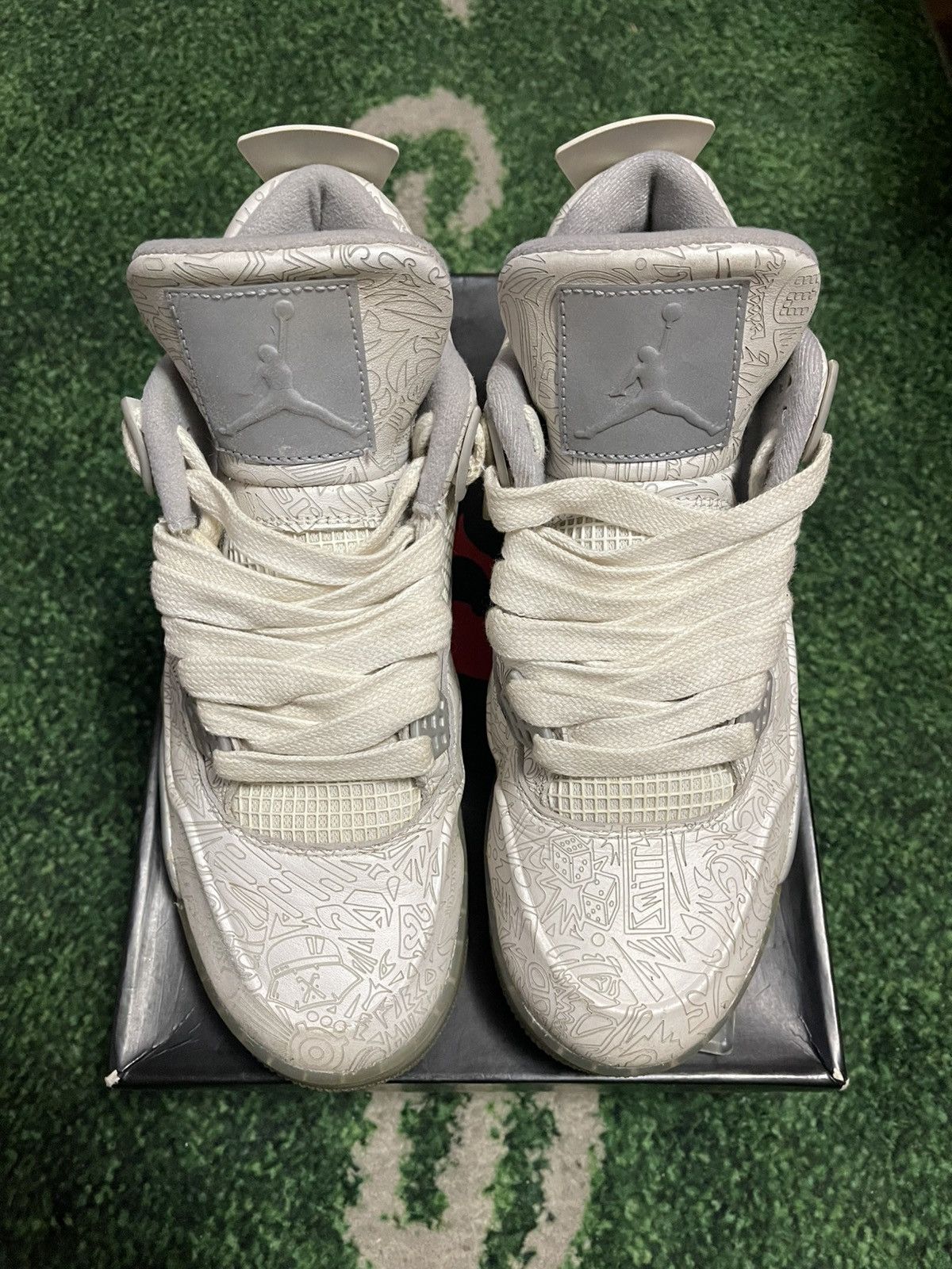 Jordan Brand × Nike Jordan Retro 4 “Laser” Size US 9.5 / EU 42-43 - 3 Thumbnail