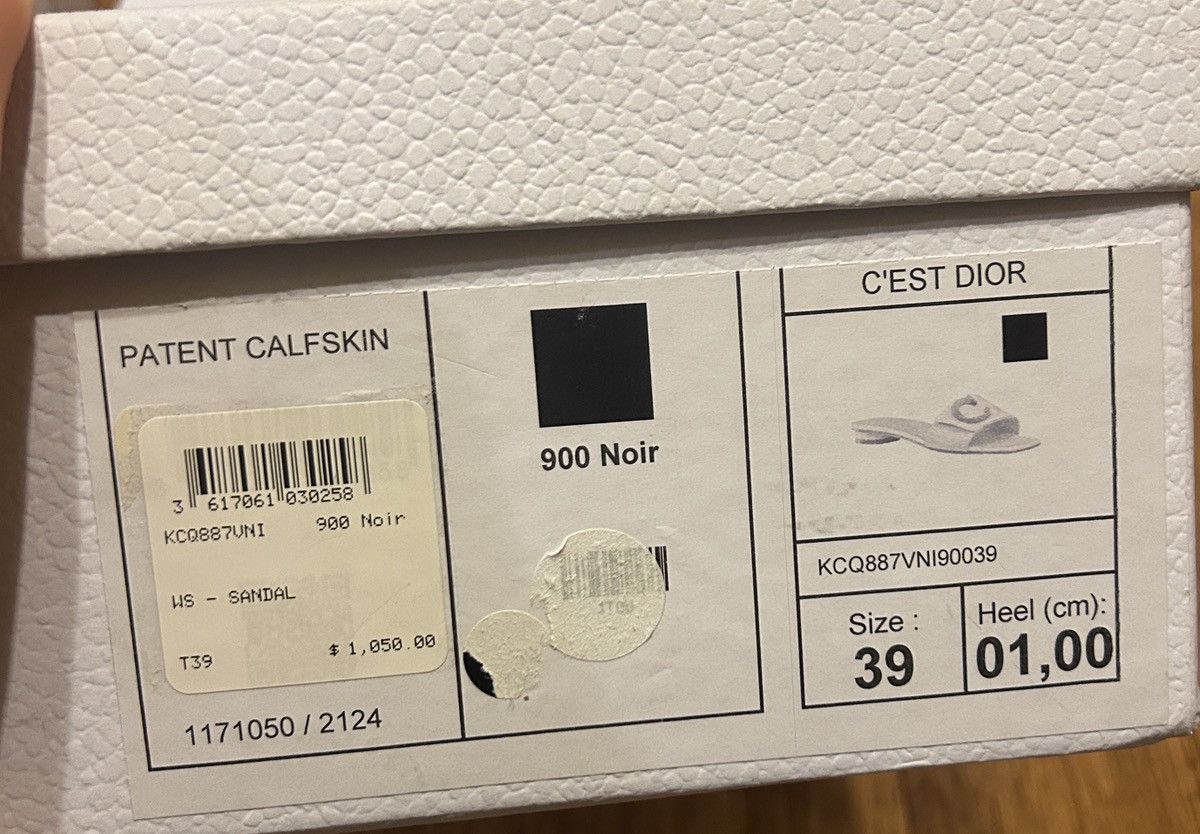 Dior Dior C'EST DIOR SLIDE Black Patent Calfskin Size US 9 / IT 39 - 8 Thumbnail