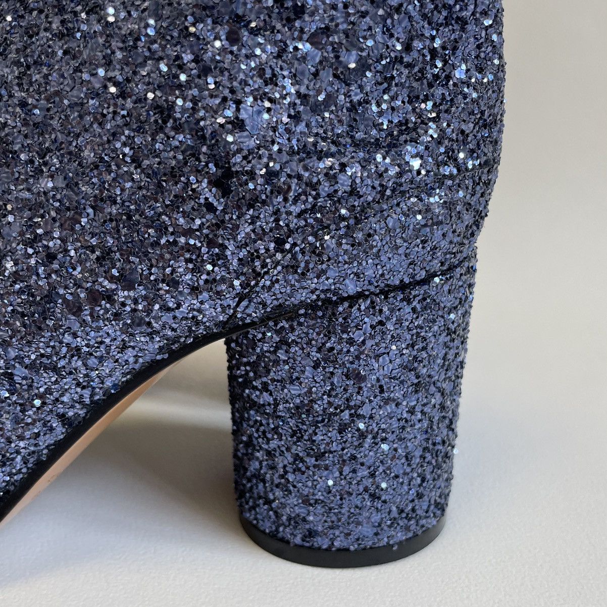 Maison Margiela Metallic Blue Glitter Tabi Boots Size US 6 / IT 36 - 15 Thumbnail