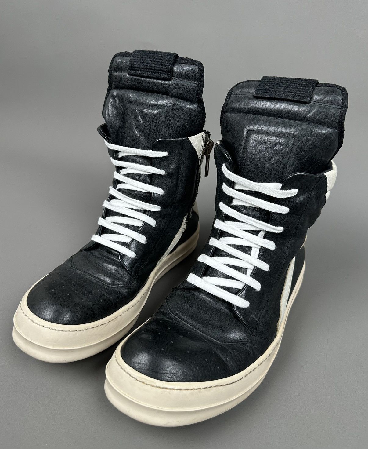 Rick Owens Rick Owens - Geo Basket High Tongue Side Zipped Size US 8 / EU 41 - 3 Thumbnail