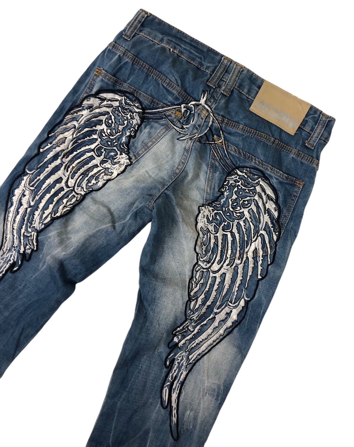 Japanese Brand Japan Brand Kosmo Lupo Embroidery Low Rise Denim Jeans Size US 30 / EU 46 - 9 Thumbnail