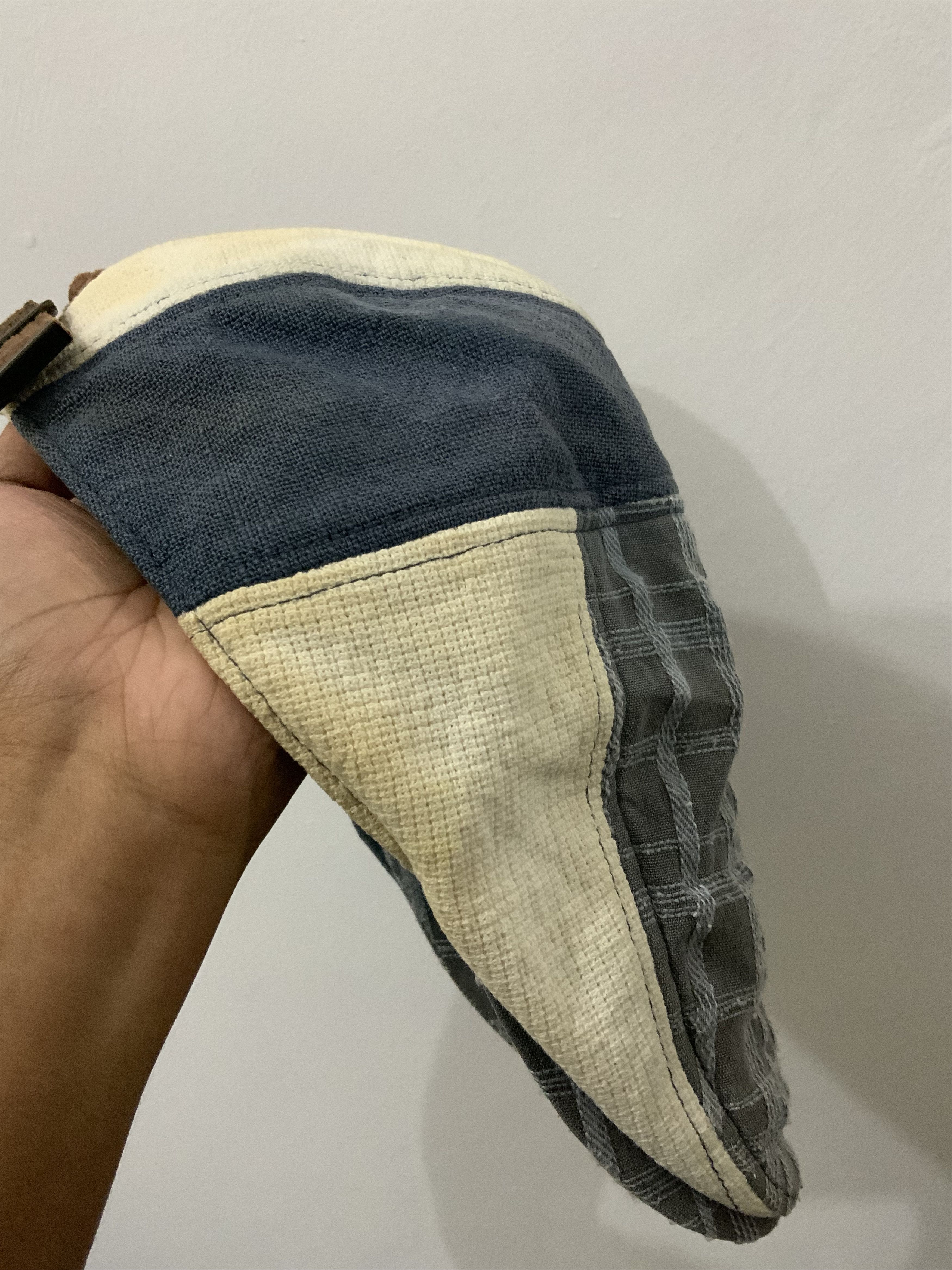 Japanese Brand Sashiko Boro Flat Baretta Hat Size ONE SIZE - 13 Thumbnail