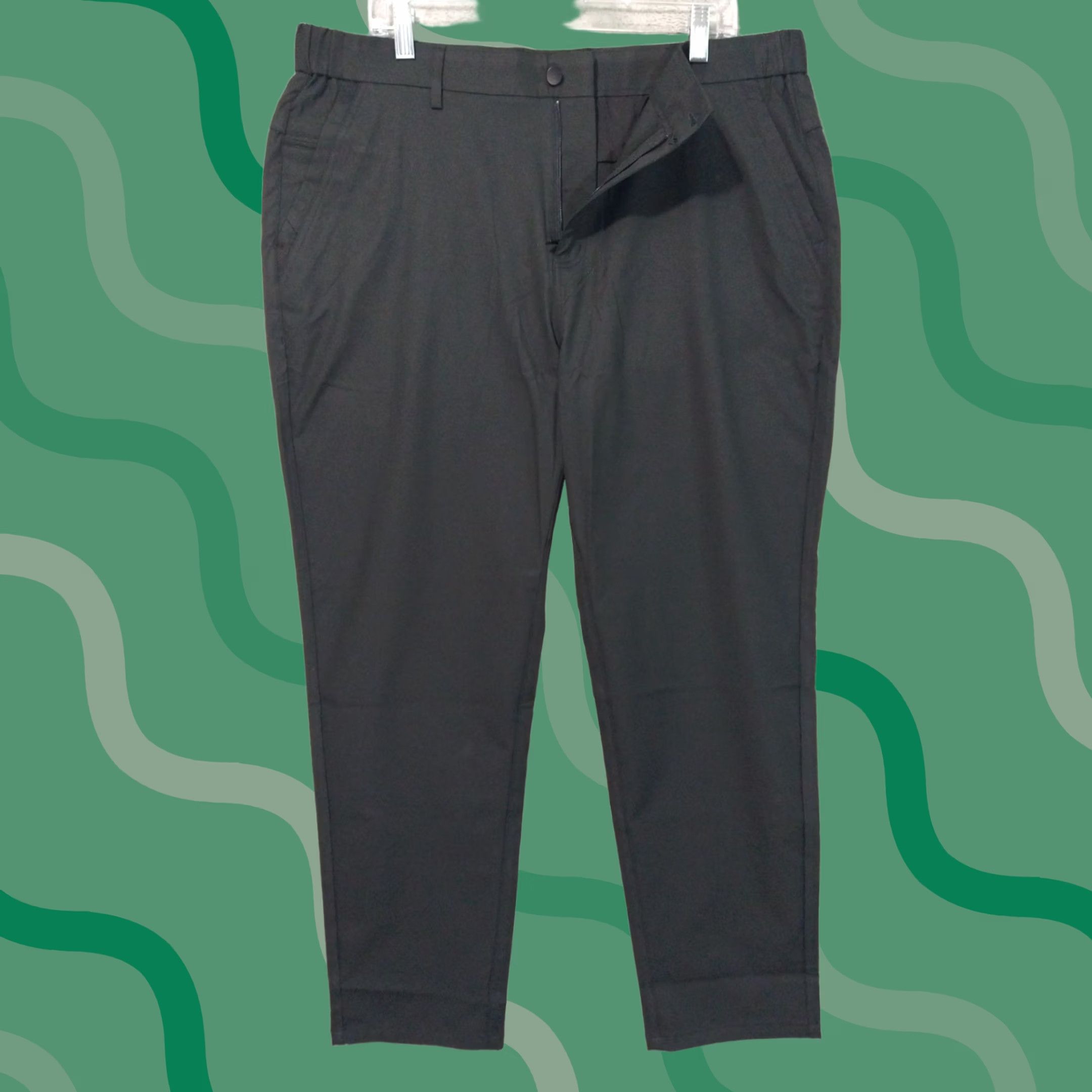 Vintage Jack Archer Pants Mens 36x30 Black Chino Athletic Fit Flat Front Stretch Cargo Pockets Tapered Inseam 30 Vintage No Size US 36 / EU 52 - 1 Thumbnail