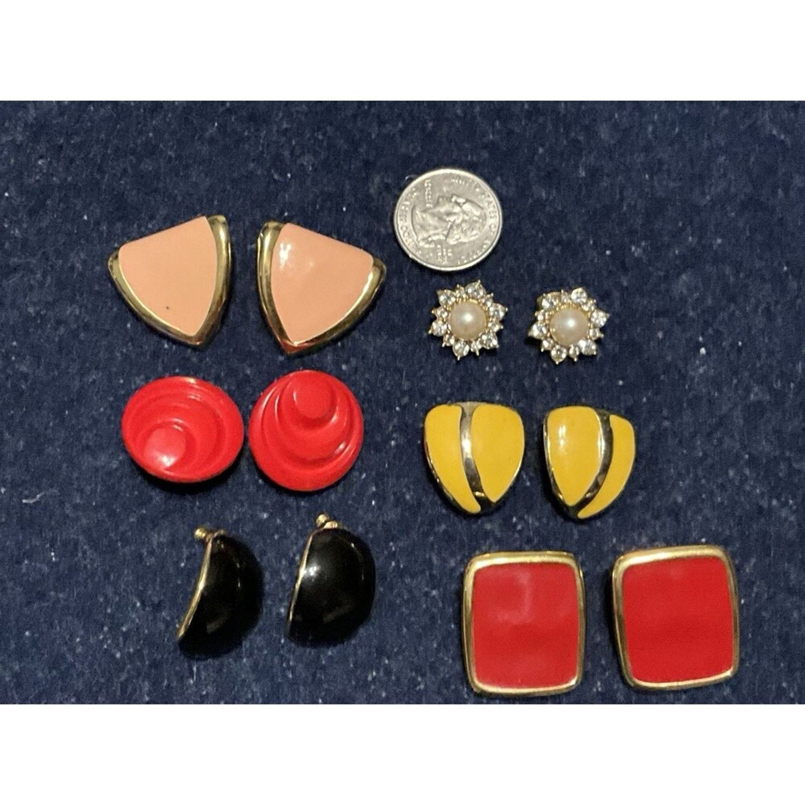 Other 6 Pairs 80’s & 90’s Lot Of Earrings Size ONE SIZE - 4 Thumbnail