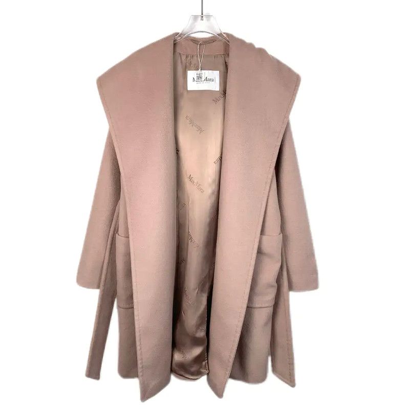 Max Mara MaxMara Pink Wool Women's Coat 0089 Size M / US 6-8 / IT 42-44 - 1 Thumbnail