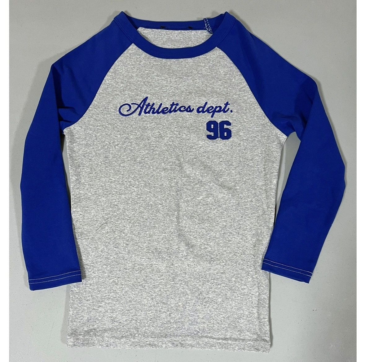 Vintage Blue Gray ‘Athletics dept. 96’ Graphic Shirt Top Tee Size S💙 Size S / US 4 / IT 40 - 2 Thumbnail