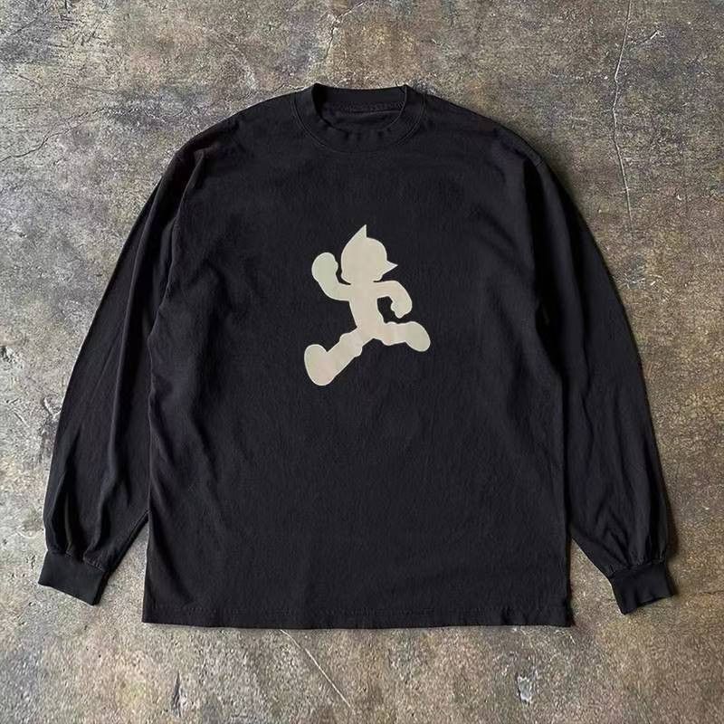 Japanese Brand Black retro cartoon print long-sleeved t-shirt Size US M / EU 48-50 / 2 - 1 Thumbnail