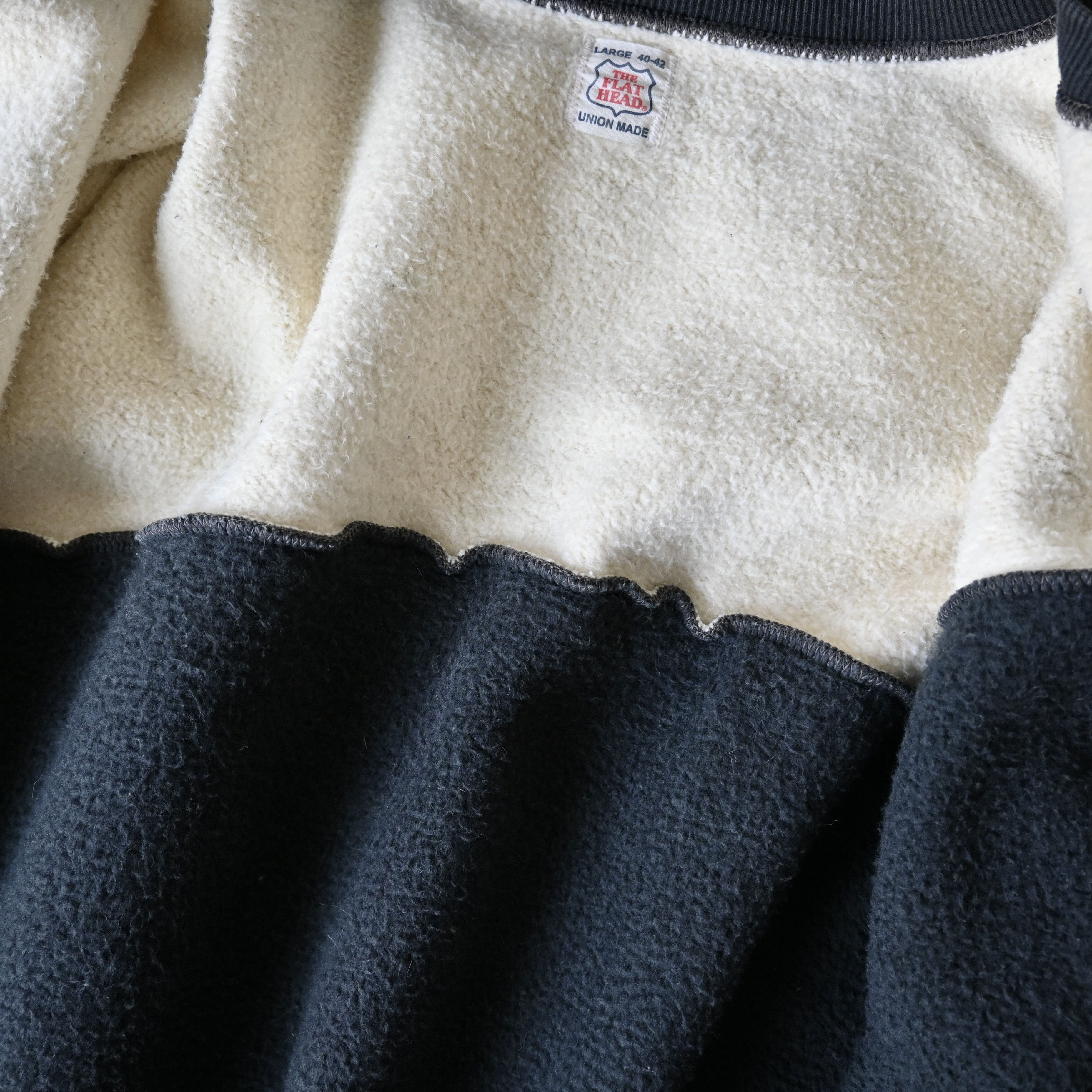The Flat Head THE FLAT HEAD loopwheeled zip up sweatshirt, snow patterned Size US L / EU 52-54 / 3 - 16 Thumbnail
