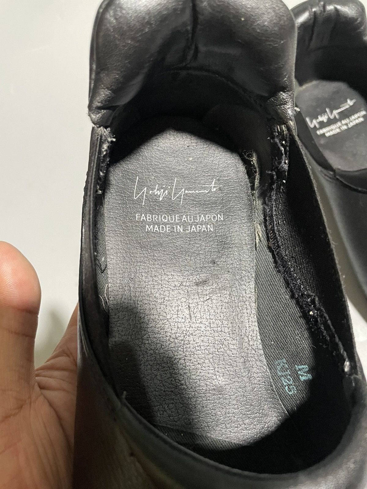 Yohji Yamamoto Yohji Yamamoto Black Leather Slip-On Shoes Size US 6.5 / EU 39-40 - 6 Thumbnail