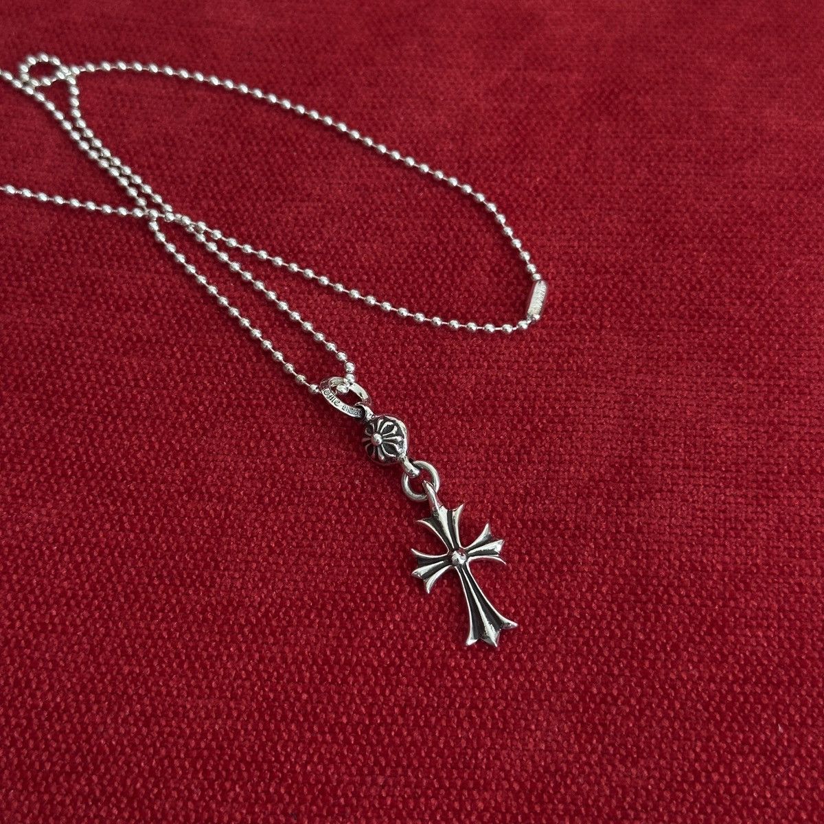 Chrome Hearts Chrome Hearts tiny cross necklace Size ONE SIZE - 4 Thumbnail