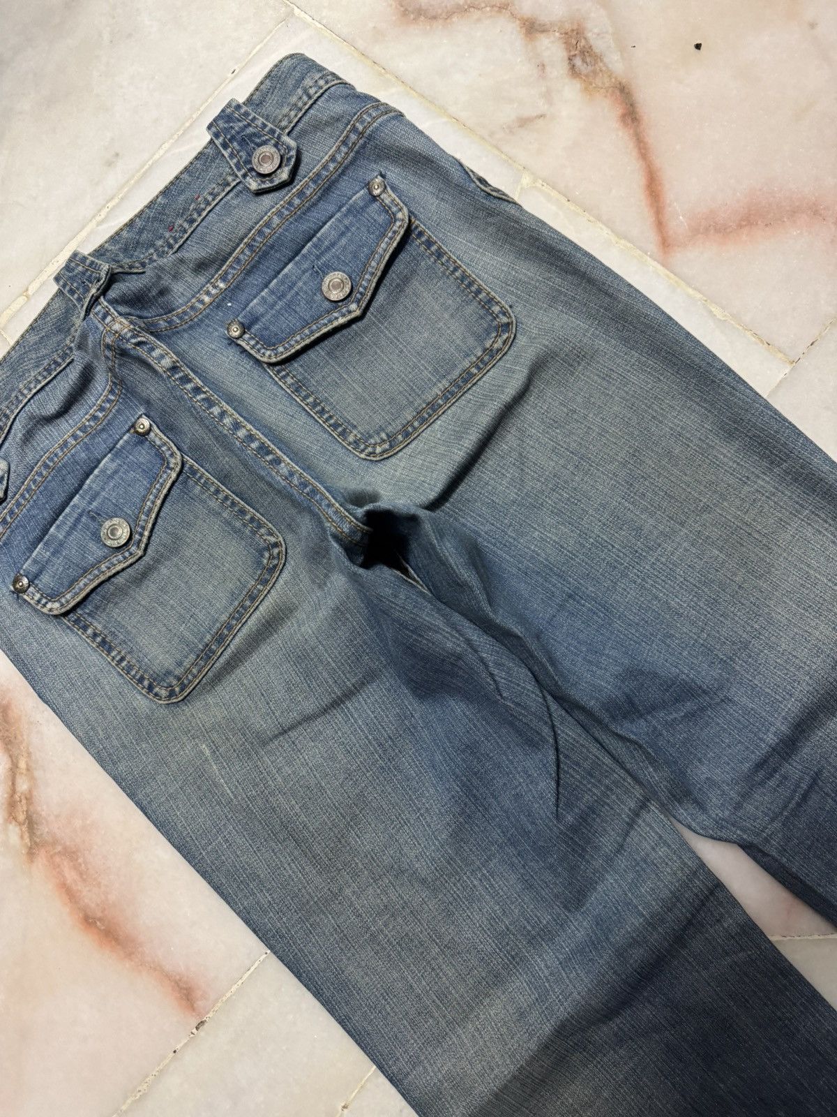 Japanese Brand 💥FLARED💥BANANA REPUBLIC RUSTY MUDWASH BUSHPANTS RARE DENIM Size US 30 / EU 46 - 11 Thumbnail