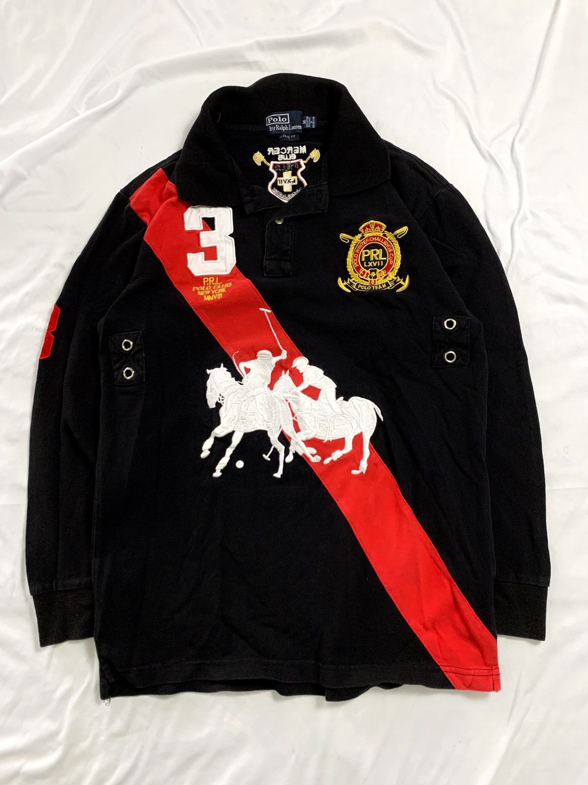 Ralph Lauren polo team mercer club ralph lauren rare longsleeve Size US S / EU 44-46 / 1 - 2 Thumbnail