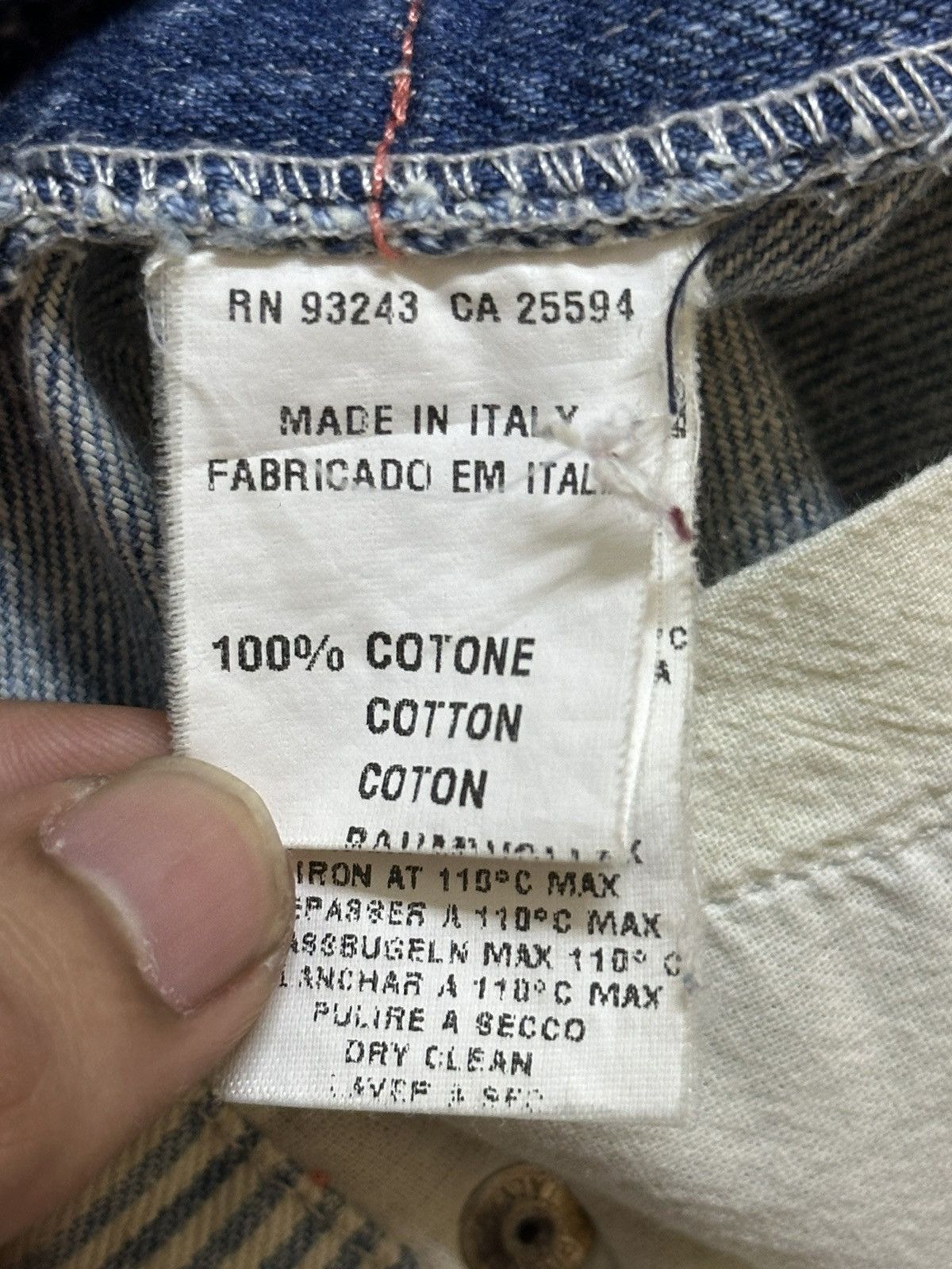 Diesel Vintage Diesel Blue Faded Wash Style Loose Jeans Size US 31 - 10 Thumbnail