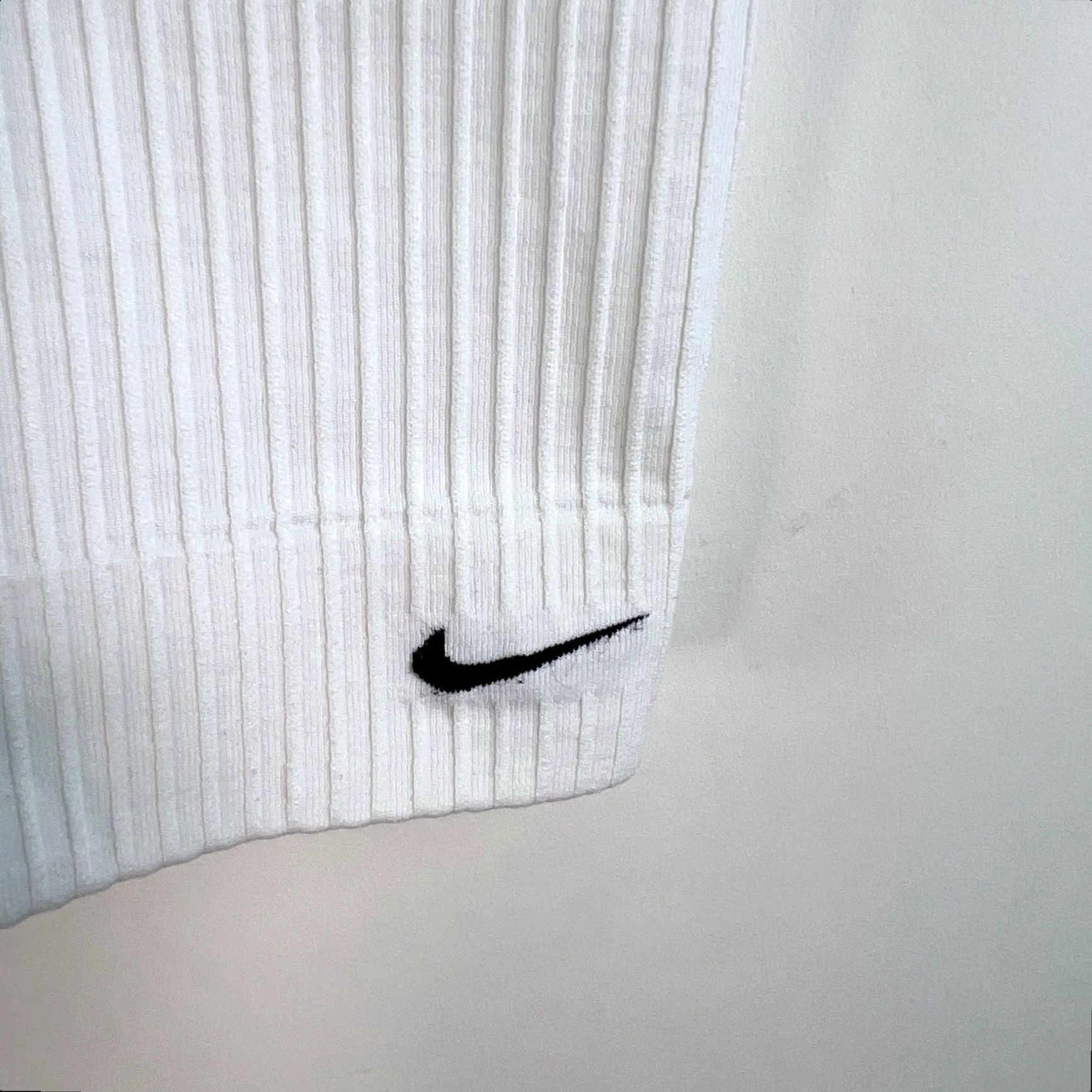 Nike Nike Women's Tank Top M/L Ivory Dri-Fit Activewear Sports Ribbed Racerback Sleeveless Size M / US 6-8 / IT 42-44 - 2 Thumbnail