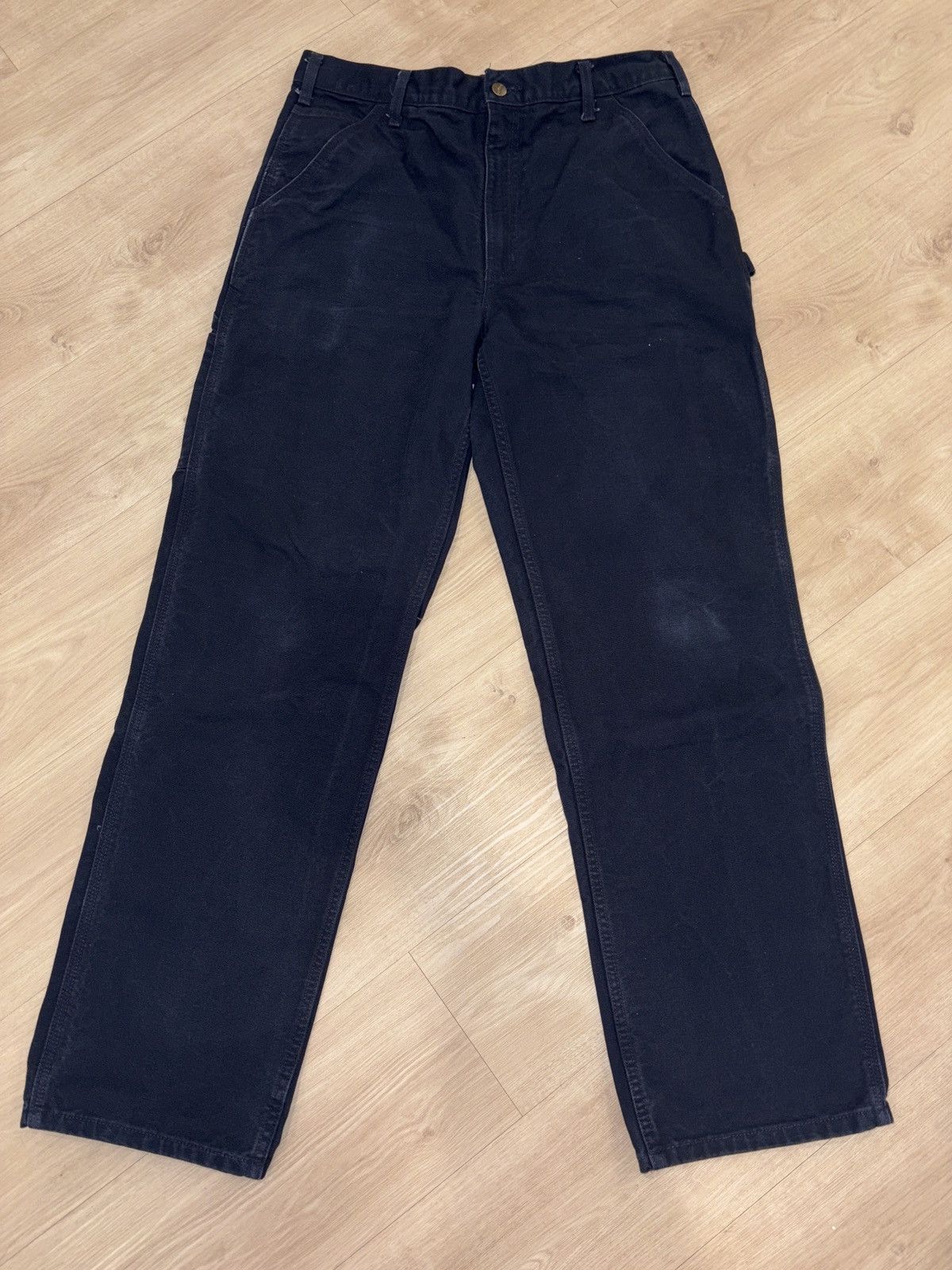 Carhartt Carhartt navy work wear pants Size US 35 - 1 Thumbnail
