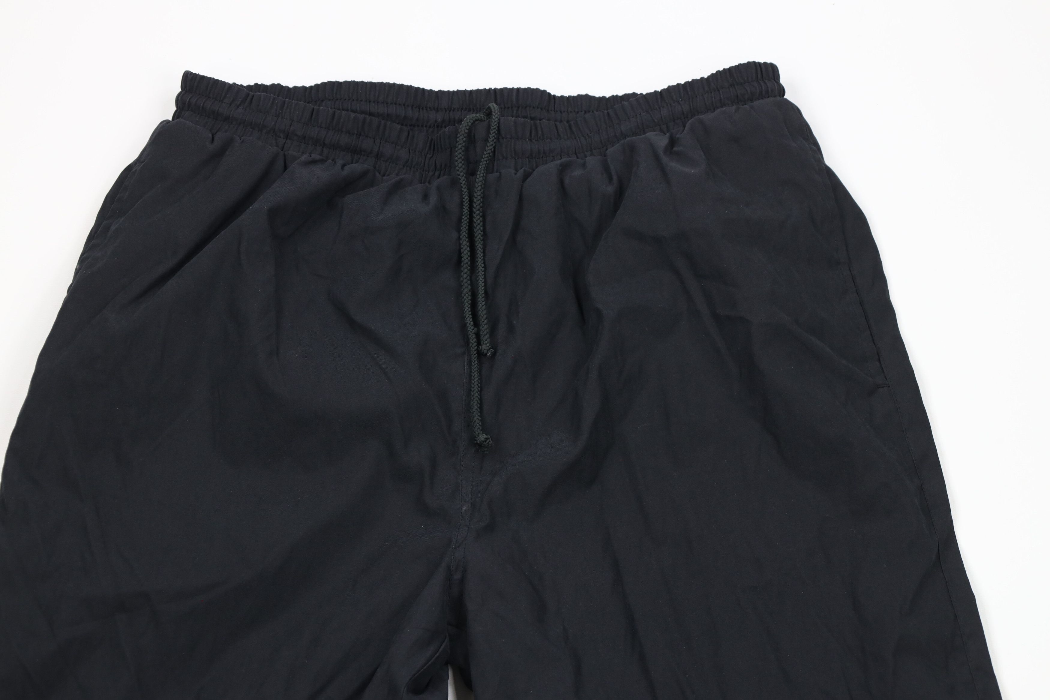 Vintage Vintage 90s Streetwear Lined Cuffed Joggers Pants Black Size US 34 / EU 50 - 2 Thumbnail