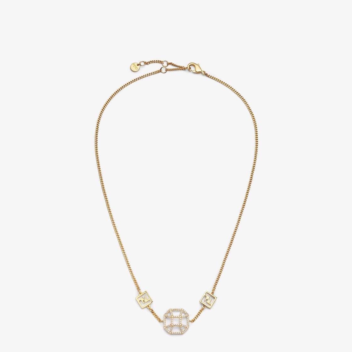 Fendi o1s1wg110925 Size:OS/Forever Fendi Necklace in Golden Size ONE SIZE - 1 Thumbnail