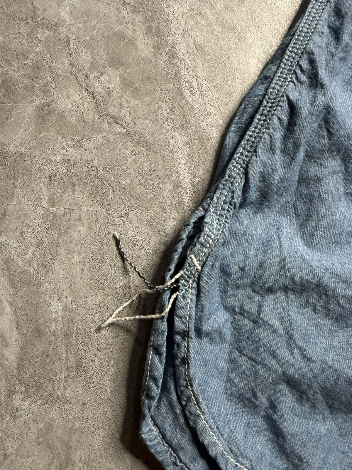 Momotaro Jeans Momotaro Pink Selvedge Lightweight Chambray Shirt Size US XL / EU 56 / 4 - 6 Thumbnail