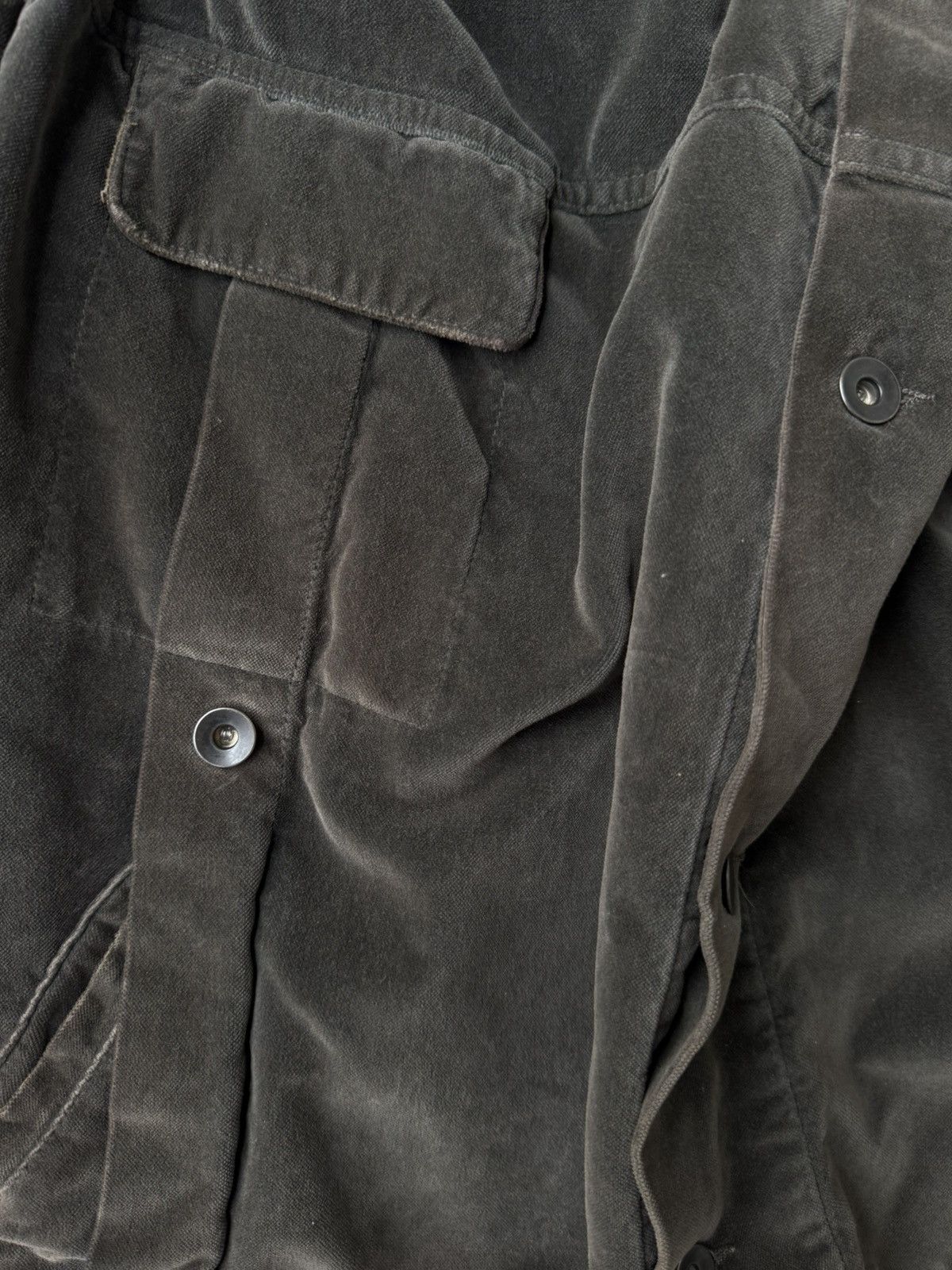 Rick Owens Rick Owens 2000's Velvet Cotton Trucker Jacket Size M / US 6-8 / IT 42-44 - 4 Thumbnail