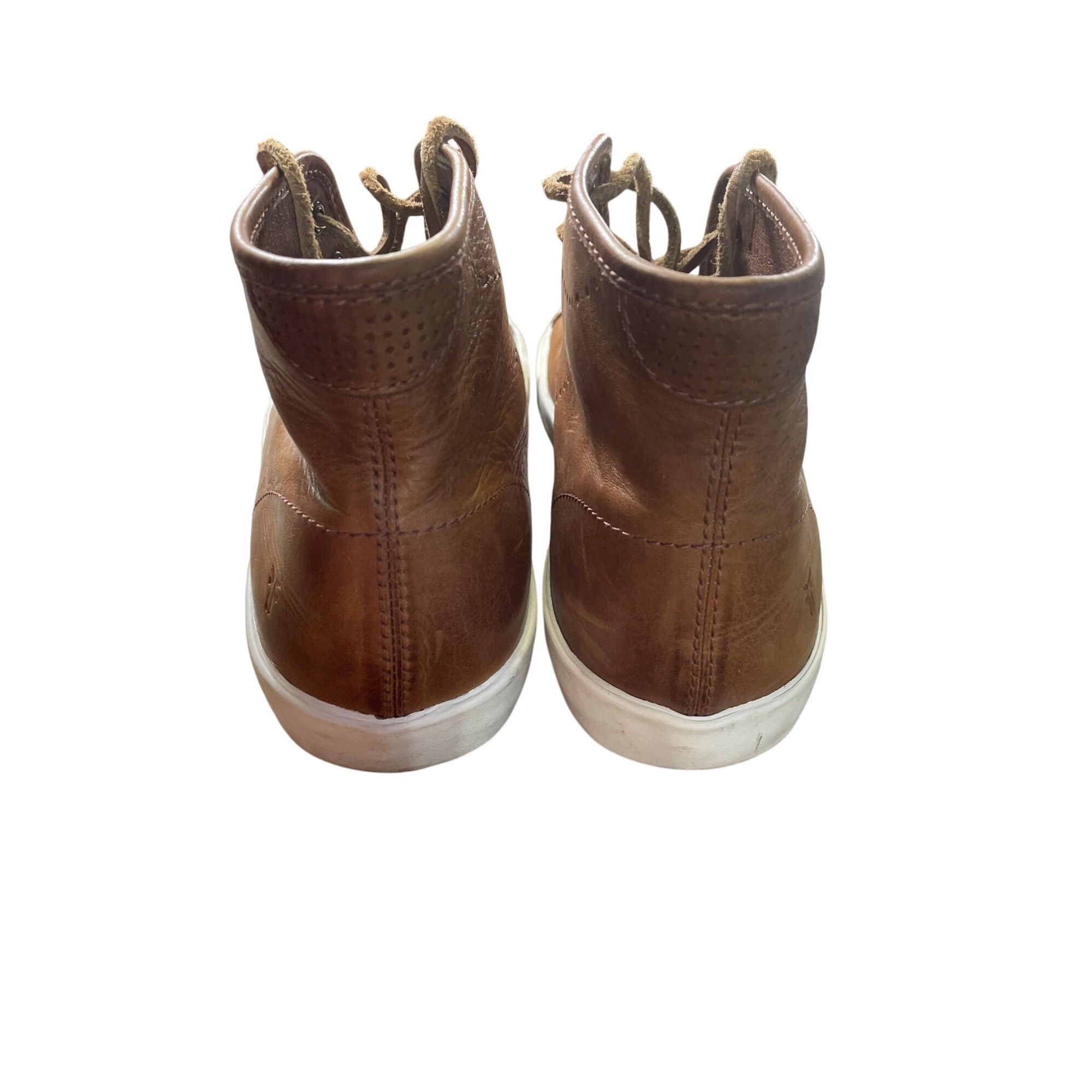 Frye Frye Mens Brown Leather High Top Sneakers Shoes Size 9.5 SKU Size US 9.5 / EU 42-43 - 5 Thumbnail