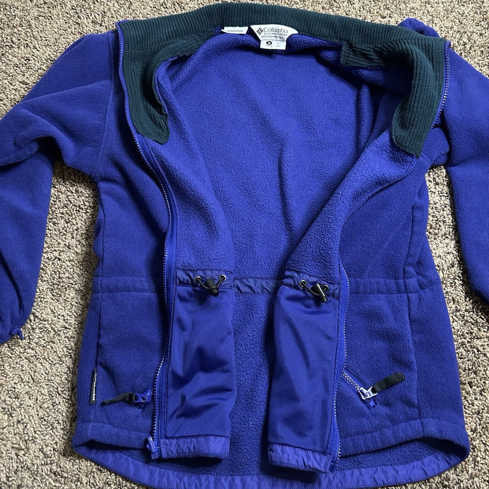 Columbia Columbia Womens M Fleece Full Zip Up Mock Neck Sweatshirt Size M / US 6-8 / IT 42-44 - 7 Thumbnail