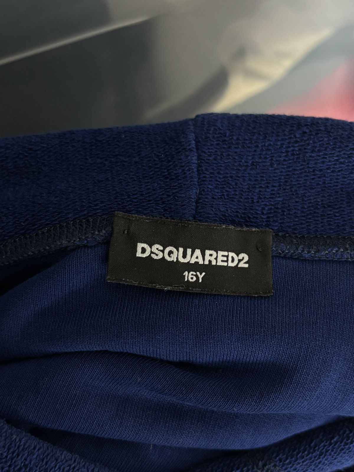 Dsquared2 Dsquared2 Blue Big Logo Towel Hoodie Sweatshirt Size US S / EU 44-46 / 1 - 7 Thumbnail