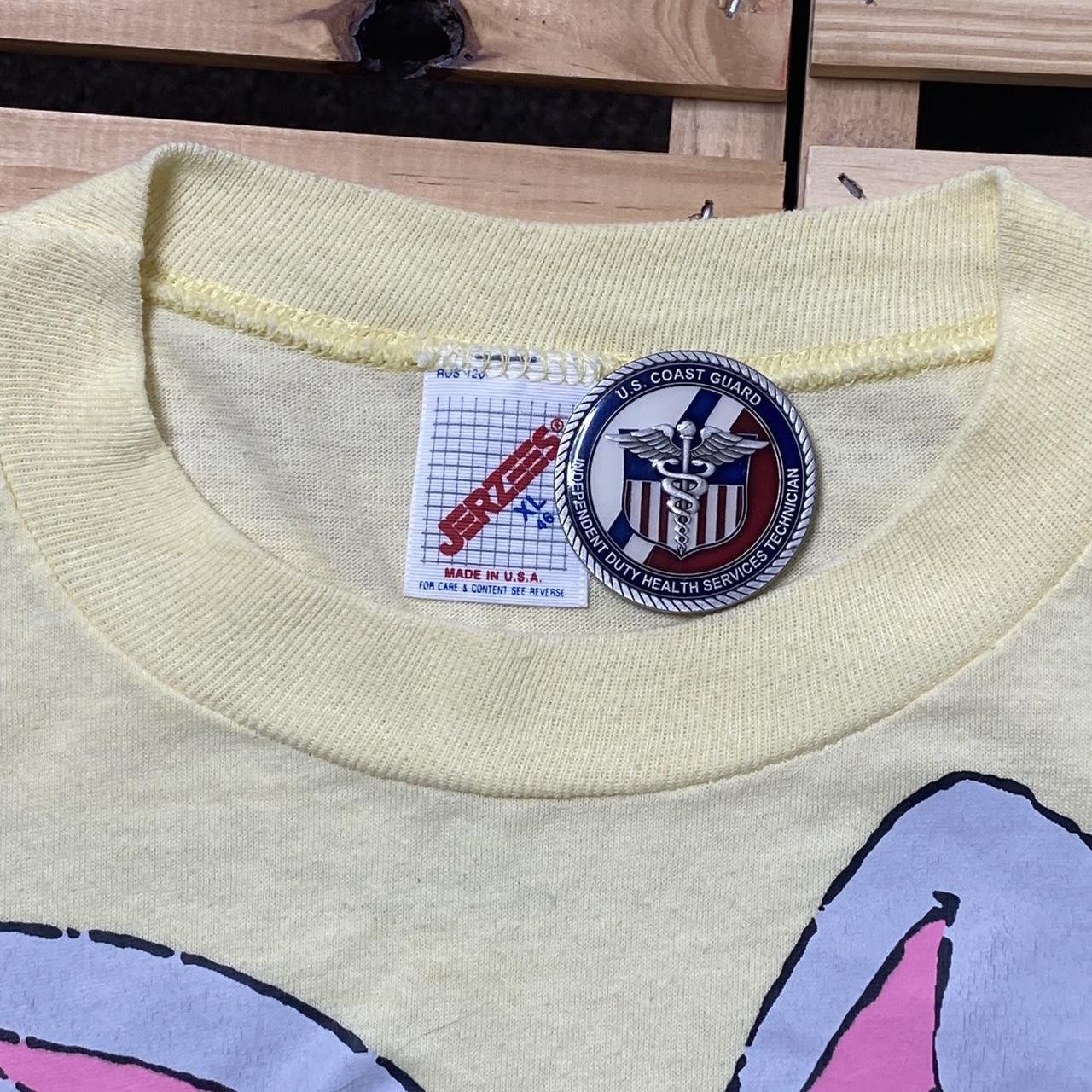 Jerzees True Vintage Cartoon Rabbit 1987 Yellow Nature Tee Size XL Size US XL / EU 56 / 4 - 4 Thumbnail