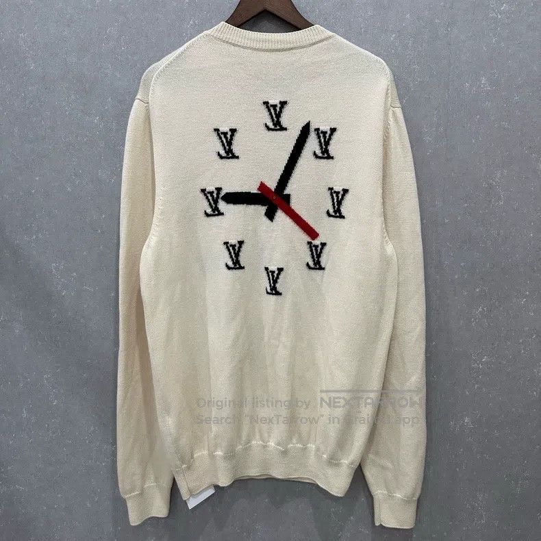 Louis Vuitton Louis Vuitton Clock logo sweater Size US XXL / EU 58 / 5 - 2 Thumbnail