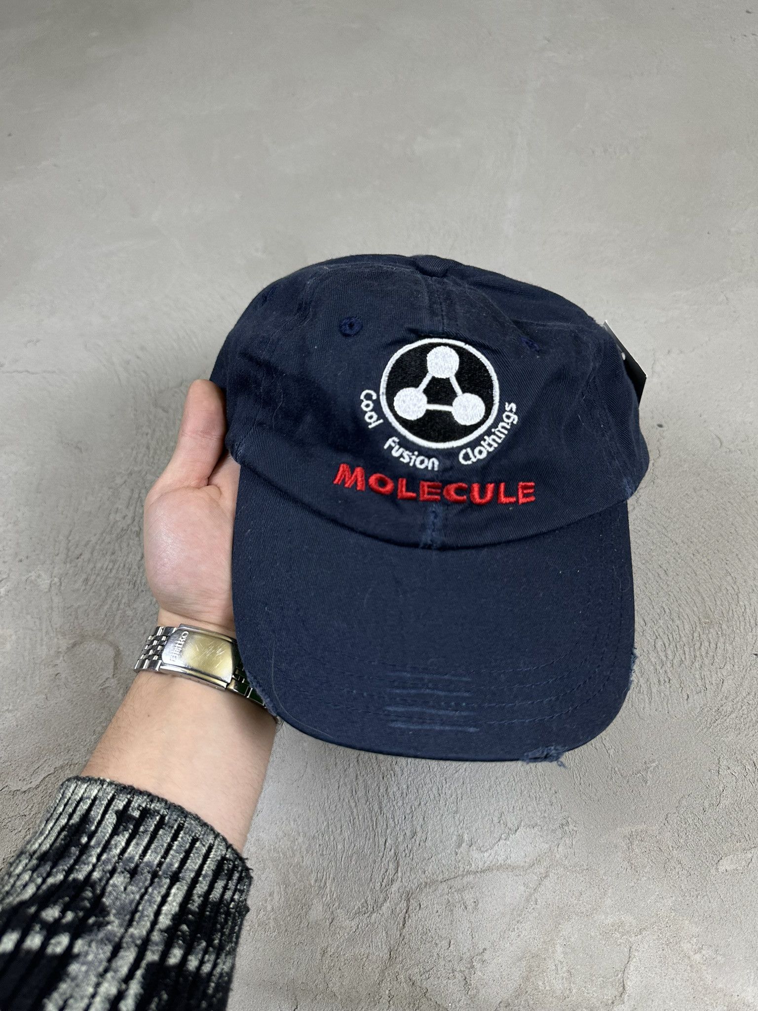 Vintage 00s Vintage Y2k Molecule Hiphop Rap Cap Size ONE SIZE - 2 Thumbnail