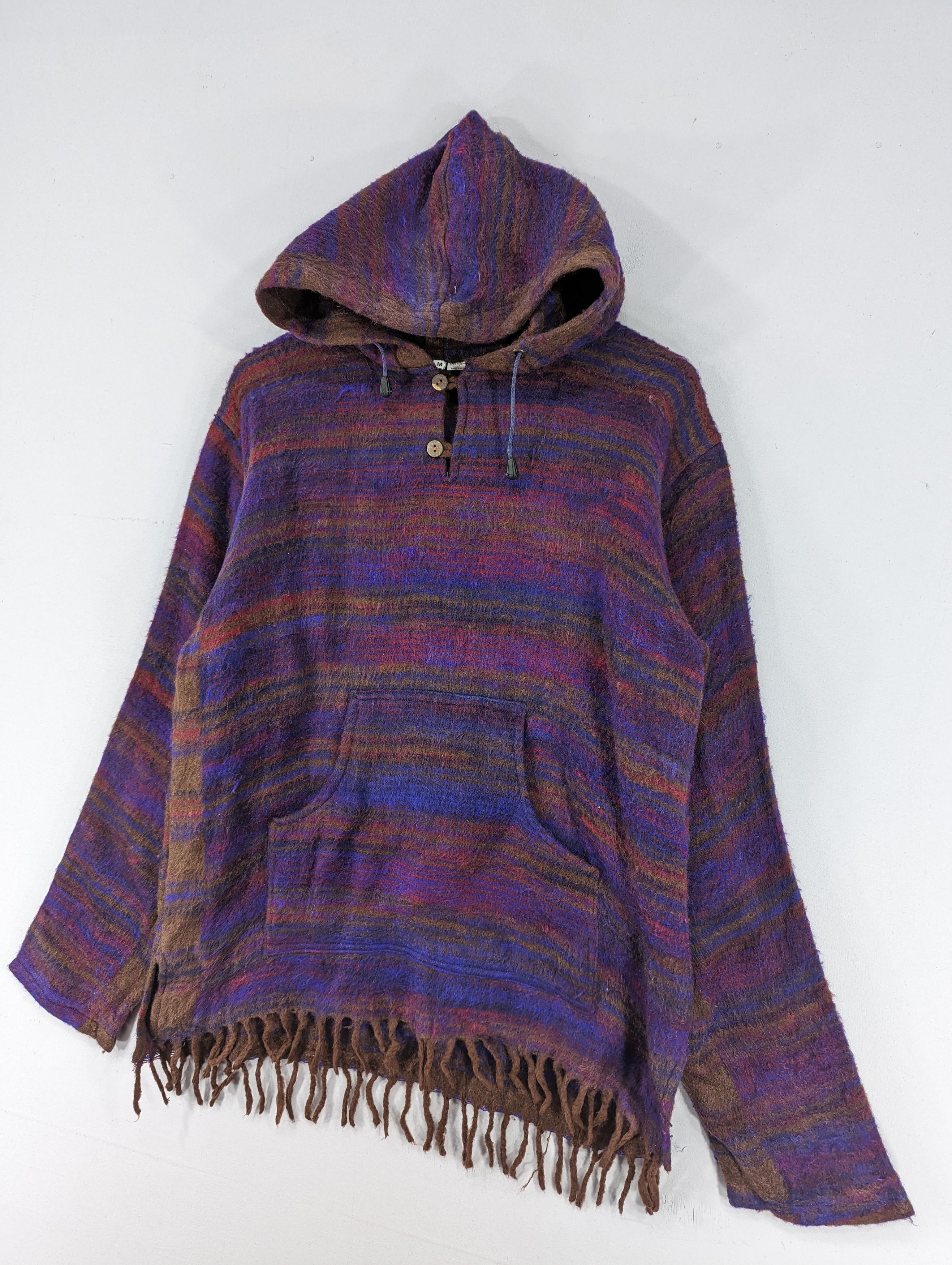 Japanese Brand 🔥RARE🔥Vintage Unbrand Wool Hooded Jacket Size US M / EU 48-50 / 2 - 3 Thumbnail