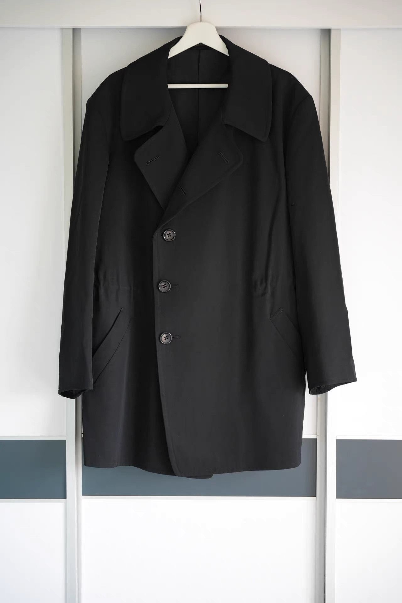 Yohji Yamamoto Yohji Yamamoto 92aw Asymmetric Button Drawstring Jacket K4 Size US M / EU 48-50 / 2 - 1 Thumbnail