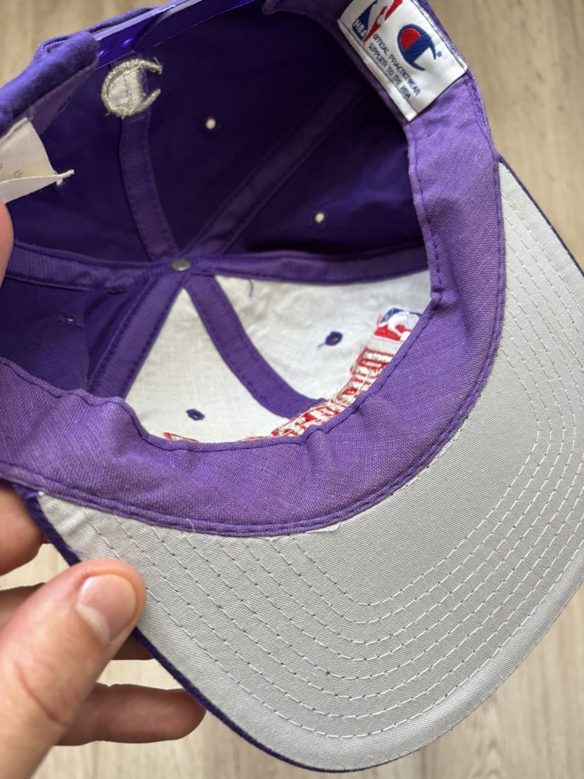Champion vintage 1990s Toronto Raptors NBA Sports Vtg purlpe Size ONE SIZE - 12 Thumbnail