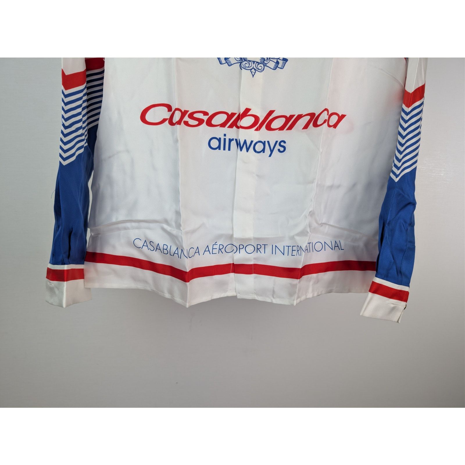 Casablanca o1rshd1 CasaBlanca Airways Silk Twill Long Sleeve Silk Shirt Size US M / EU 48-50 / 2 - 4 Thumbnail