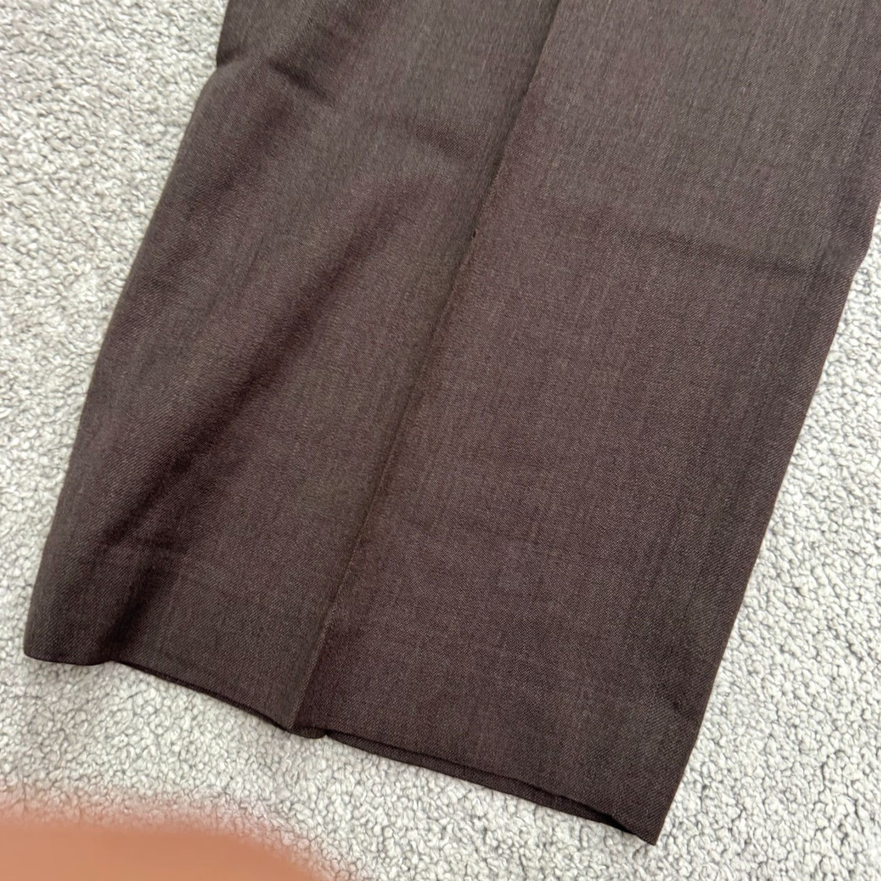Banana Republic VINTAGE Banana Republic Wool Dres Pants Mens 38x30 Dark Brown Straight Leg Classic Work Size US 40 / EU 56 - 6 Thumbnail