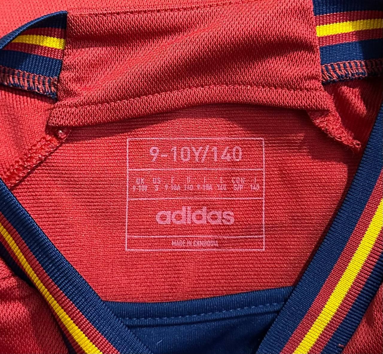 Adidas Spain Team Home 2022 2023 Adidas Jersey Football Shirt Young Size US XXS / EU 40 - 7 Thumbnail