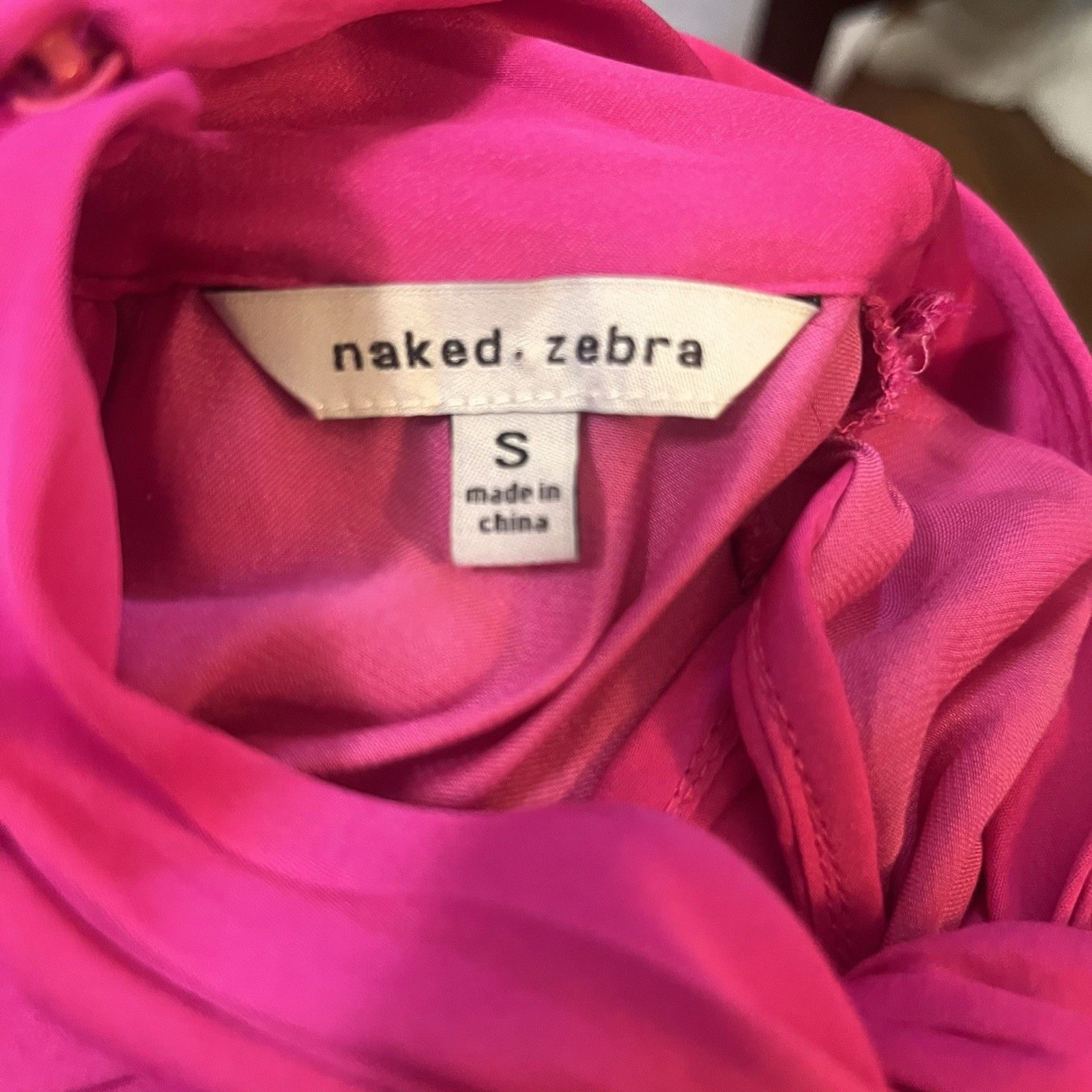 Other Naked Zebra Tank Top Sz S Hot Pink Twisted High Neck Barbie Size S / US 4 / IT 40 - 7 Thumbnail