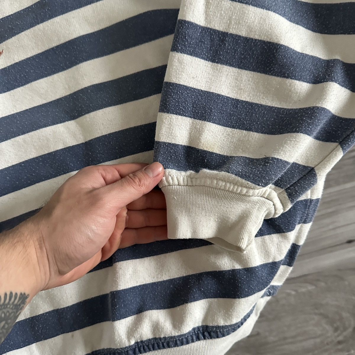 Levi's Vintage Clothing Vintage 80s Levis Beach Club striped oversize sweatshirt y2k Size US M / EU 48-50 / 2 - 7 Thumbnail