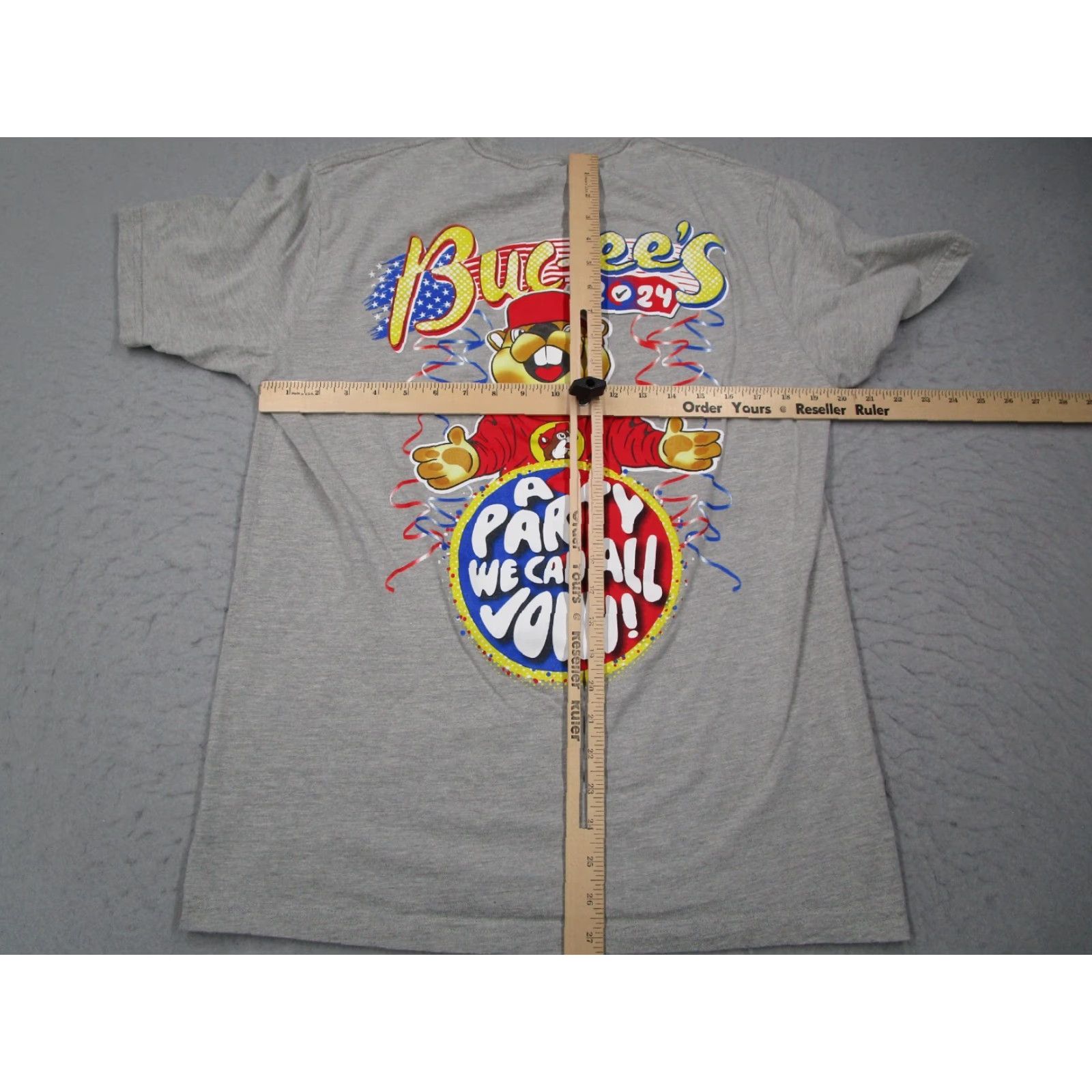 Doublet Buc-ees Shirt 2024 Mens Large Gray Short Sleeve Party Double Sided Size US L / EU 52-54 / 3 - 4 Thumbnail