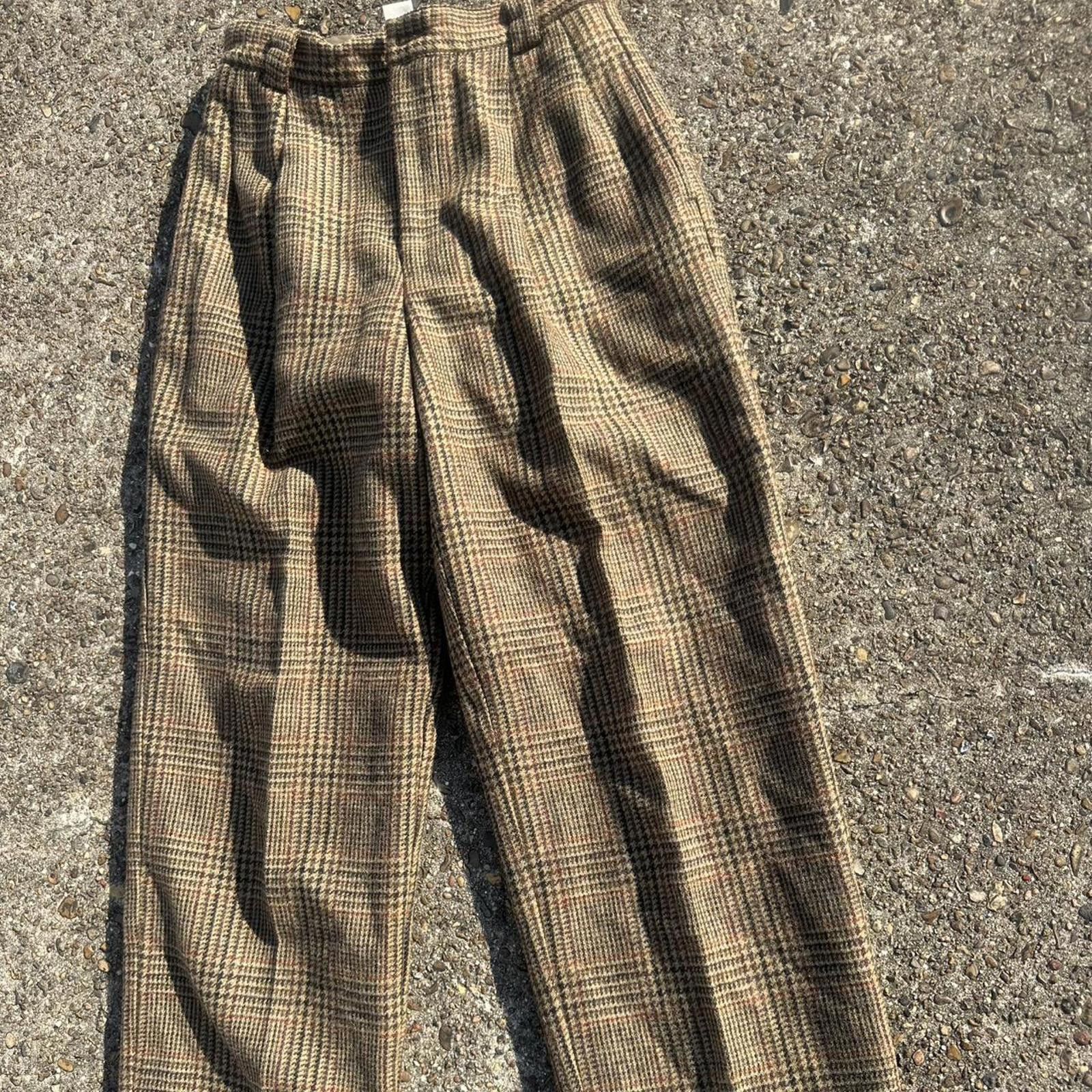 Gap Vintage Gap Lined houndstooth wool trousers dress small Size 28" / US 6 / IT 42 - 2 Thumbnail