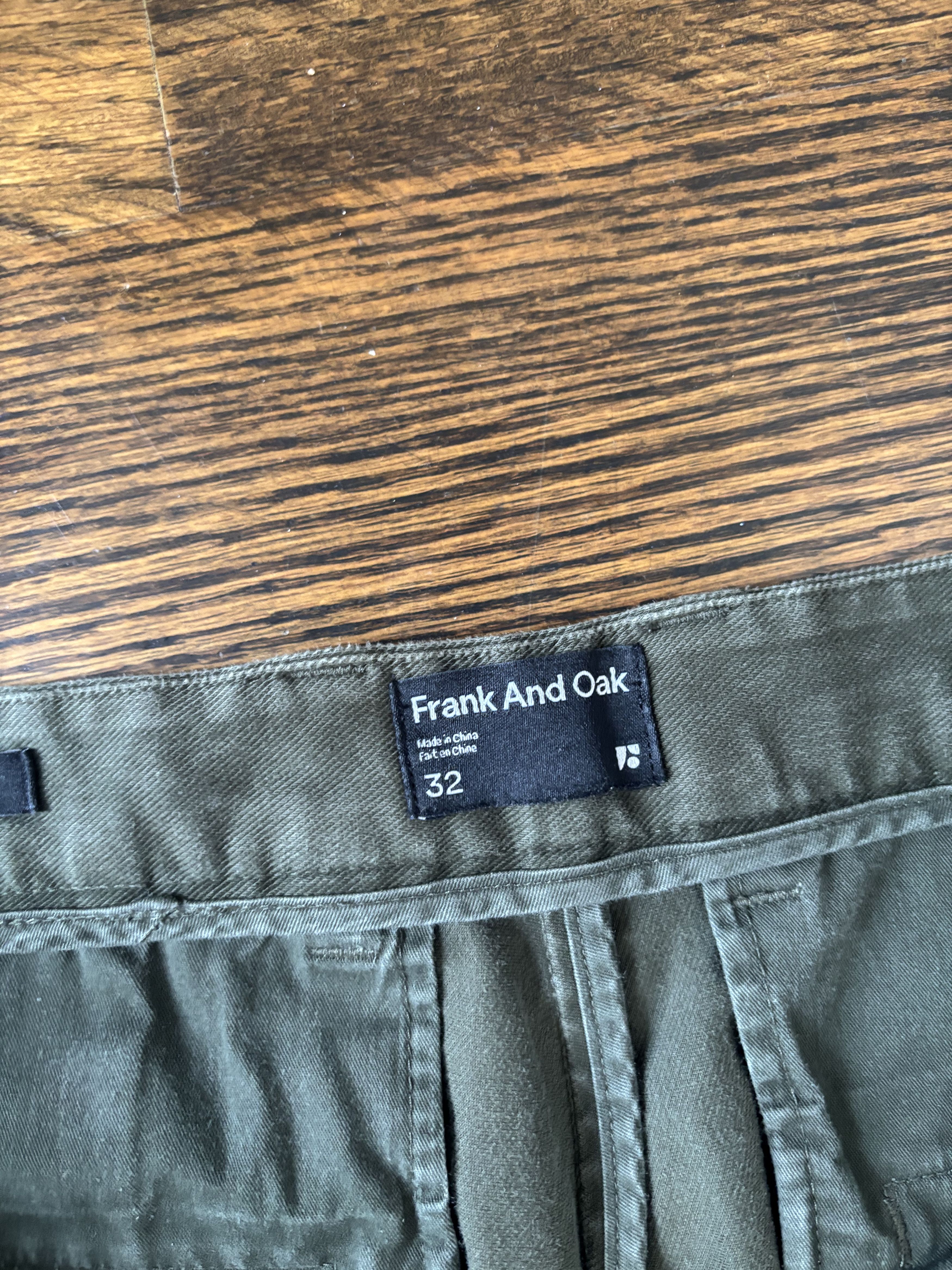 Frank And Oak Olive Frank and Oak Cuffed Slacks Size US 32 / EU 48 - 7 Thumbnail
