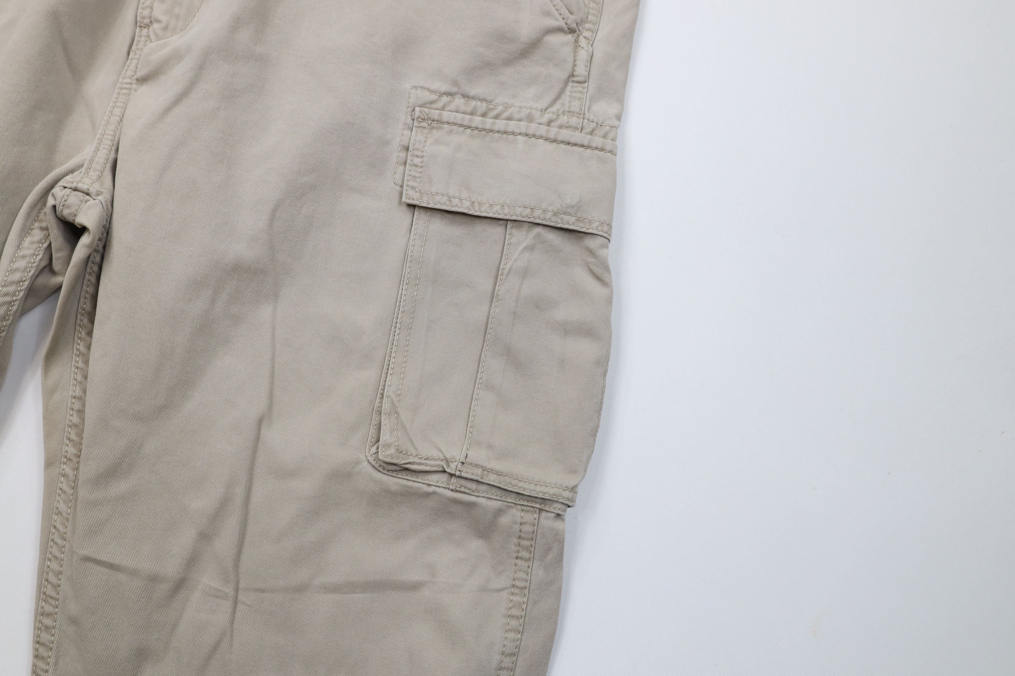 Levi's Vintage Y2K Levis Fit Wide Leg Cargo Pants Beige Cotton Size US 44 / EU 60 - 6 Thumbnail