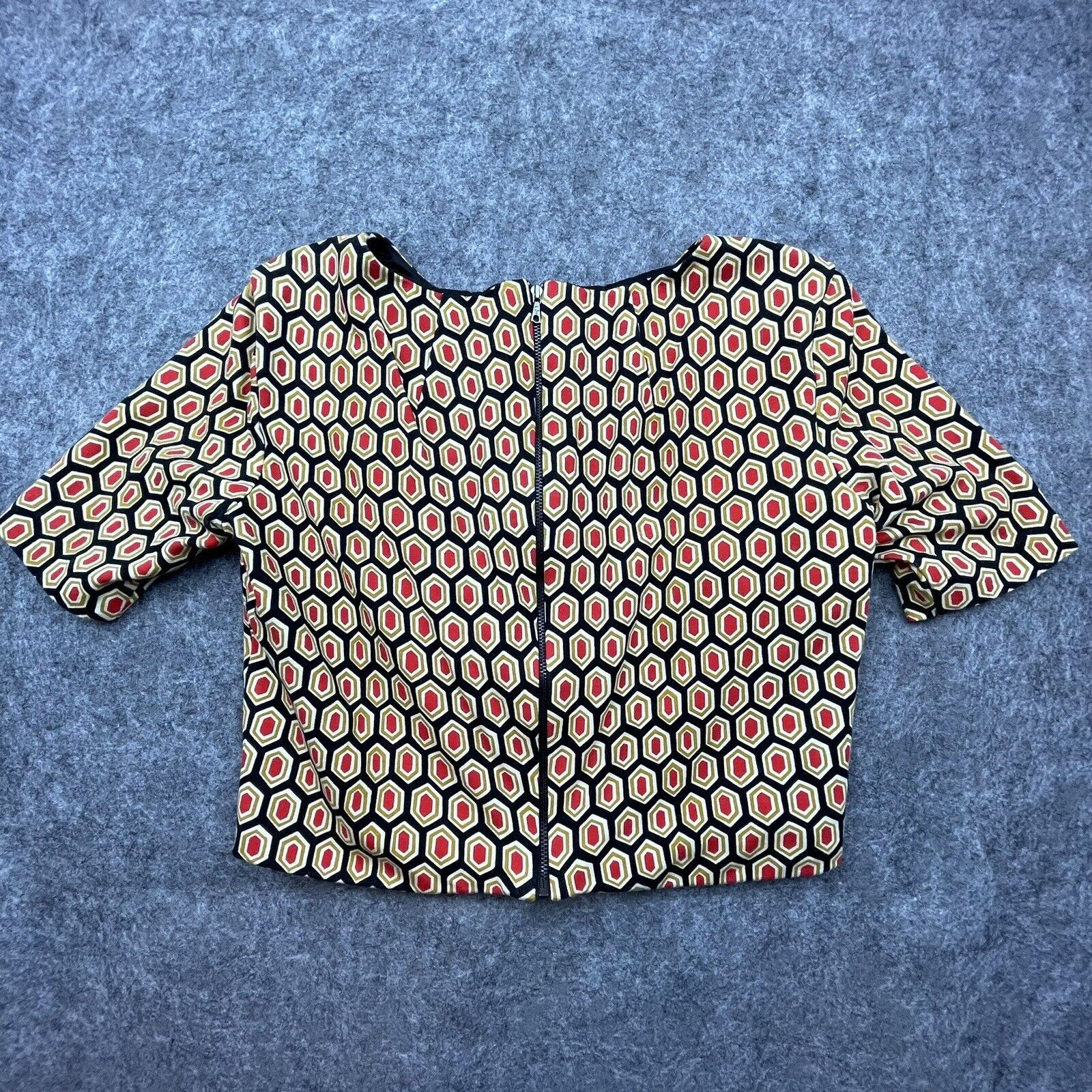 Trina Turk Trina Turk Shirt Womens Small Boxy Crop Structured Lined Size S / US 4 / IT 40 - 3 Thumbnail