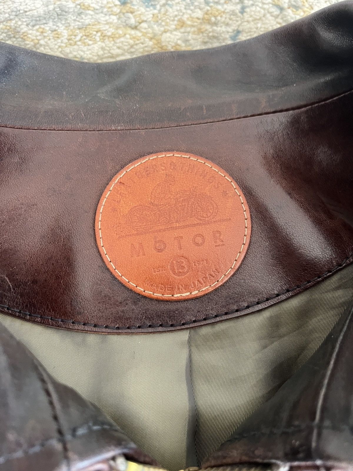 Japanese Brand Motor leather things Japan Single rider Sports Jacket Size US L / EU 52-54 / 3 - 10 Thumbnail