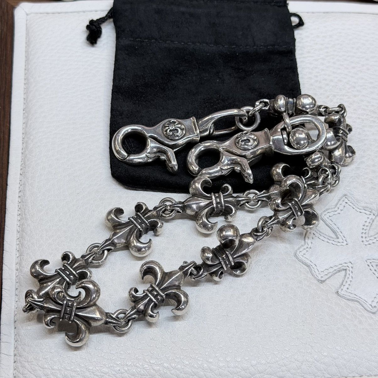 Chrome Hearts Chrome Hearts Heavy Fleur 11-Link Wallet Chain Size ONE SIZE - 13 Thumbnail